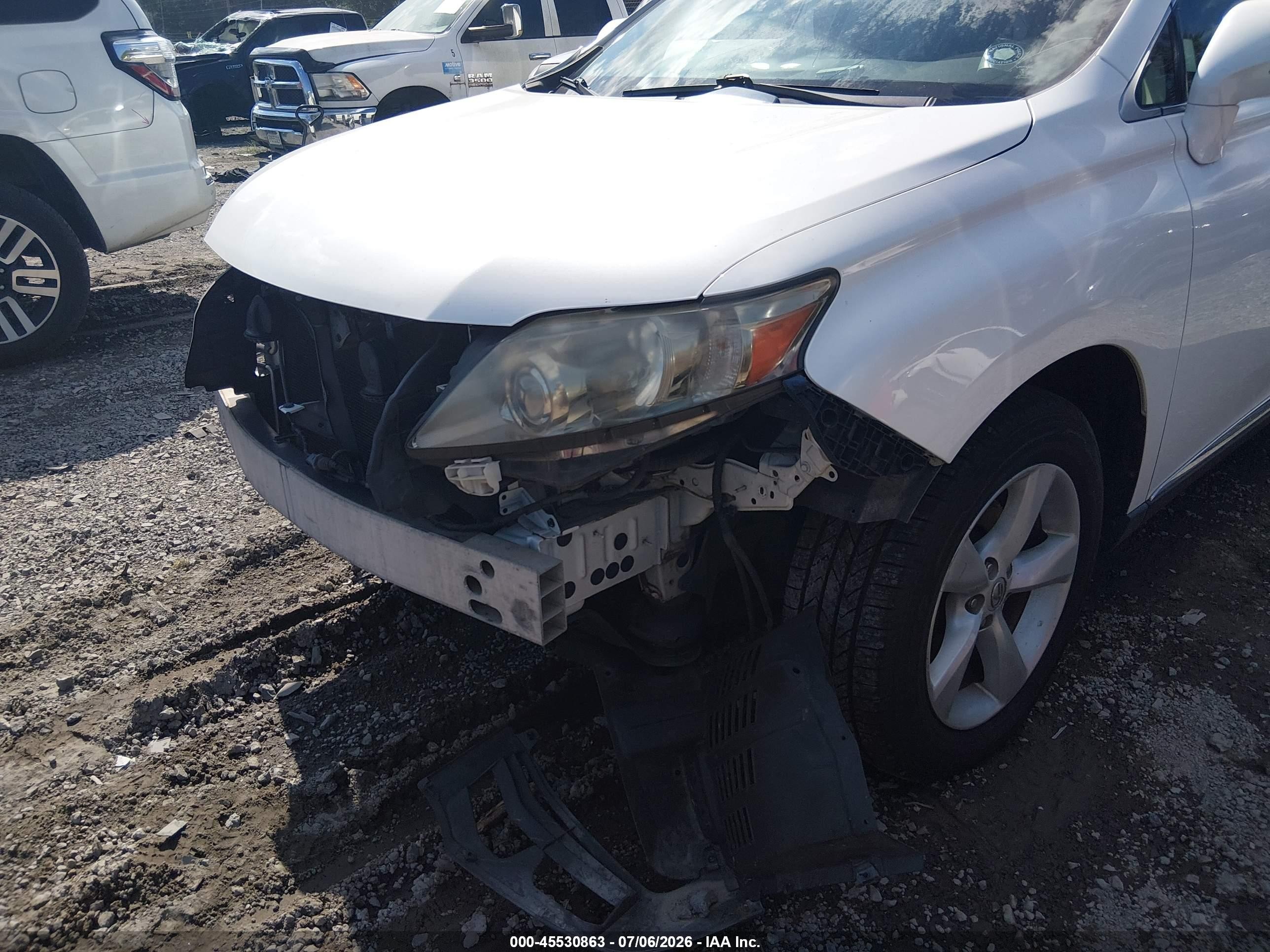 2012 Lexus Rx 350   White vin: JTJBK1BA1C2446579