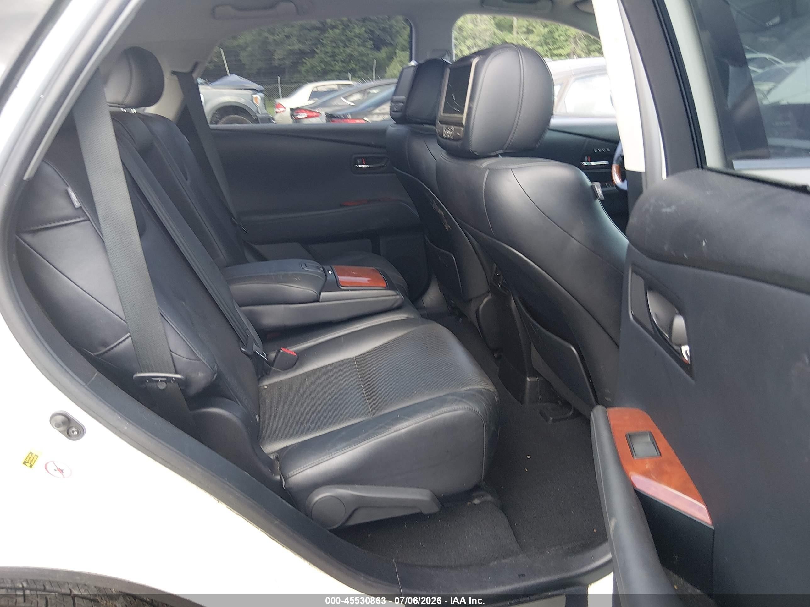 2012 Lexus Rx 350   White vin: JTJBK1BA1C2446579