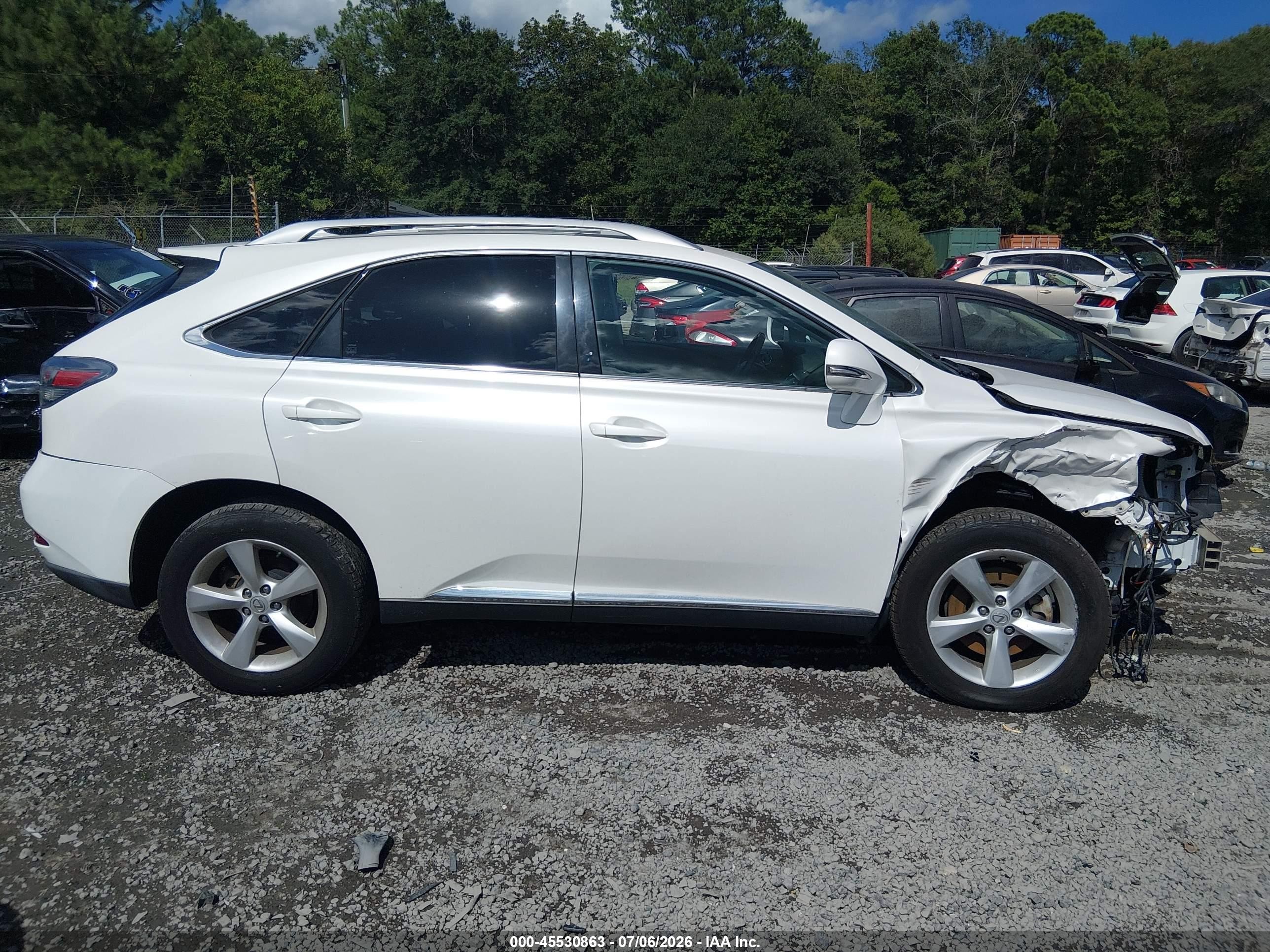 2012 Lexus Rx 350   White vin: JTJBK1BA1C2446579