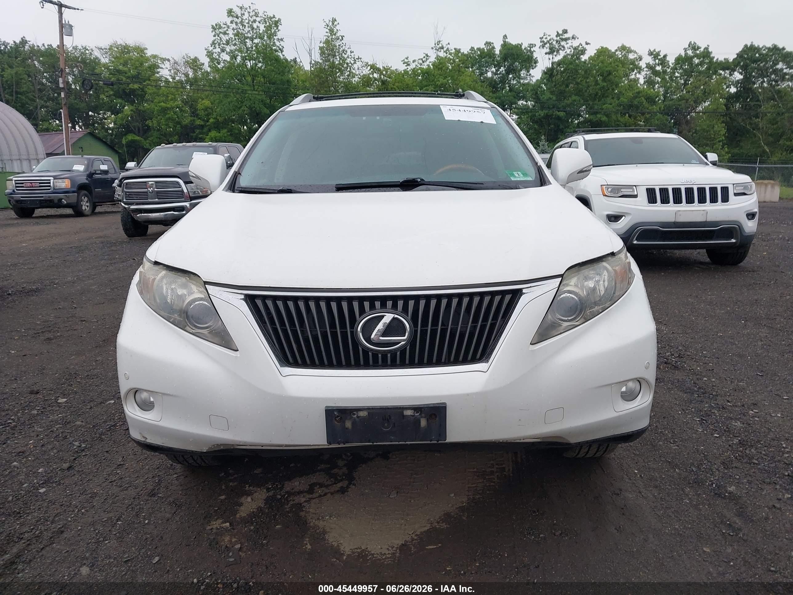 2012 Lexus Rx 350   White vin: JTJBK1BA1C2446839