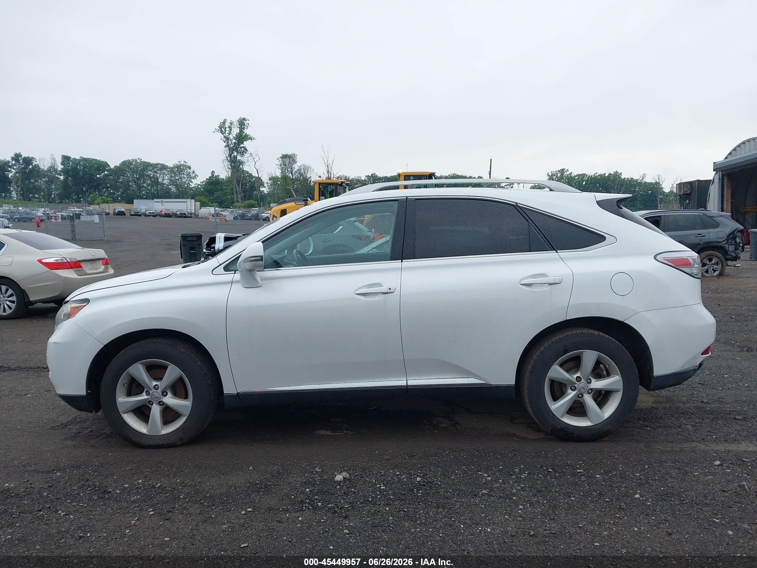 2012 Lexus Rx 350   White vin: JTJBK1BA1C2446839