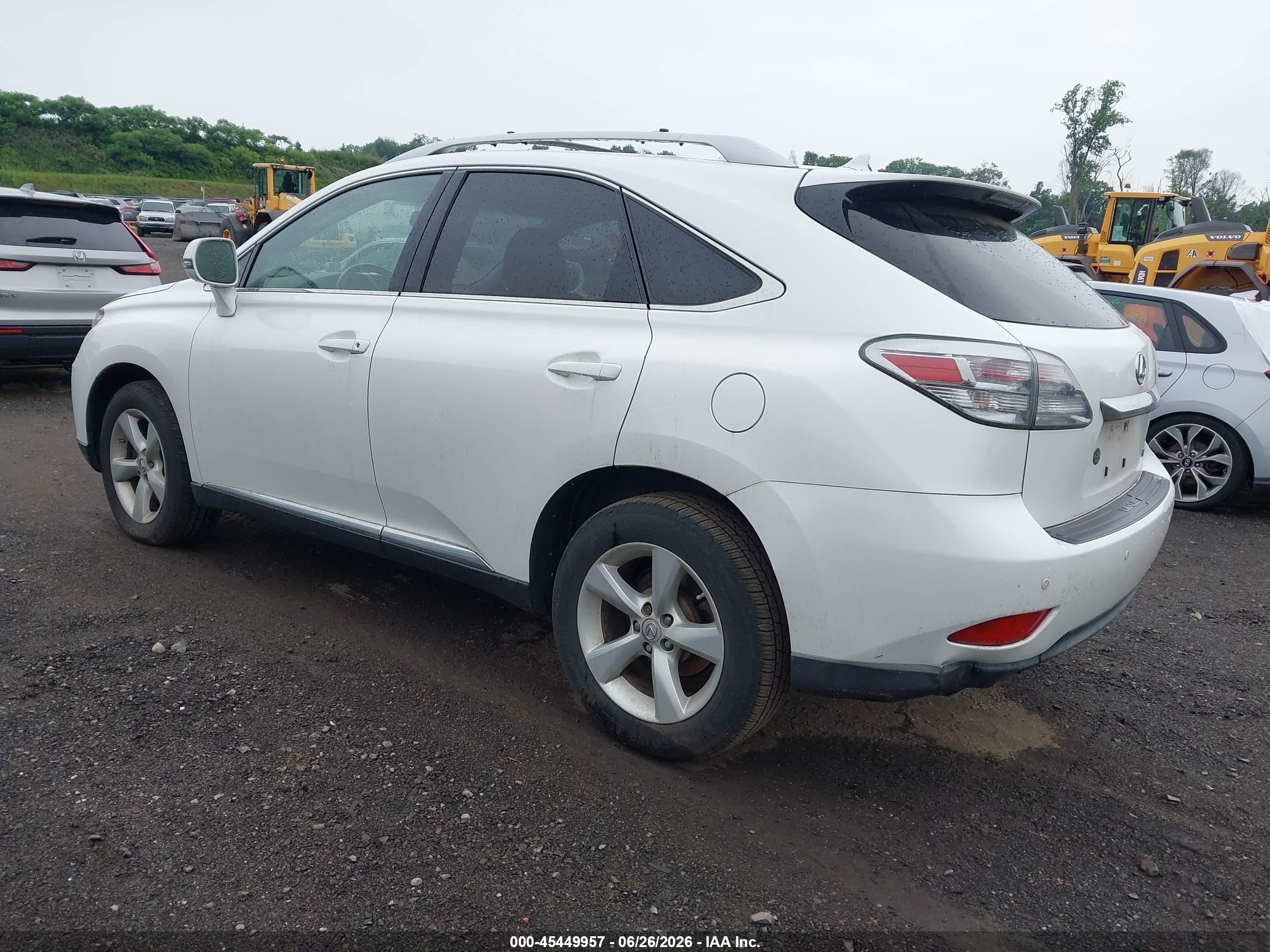 2012 Lexus Rx 350   White vin: JTJBK1BA1C2446839