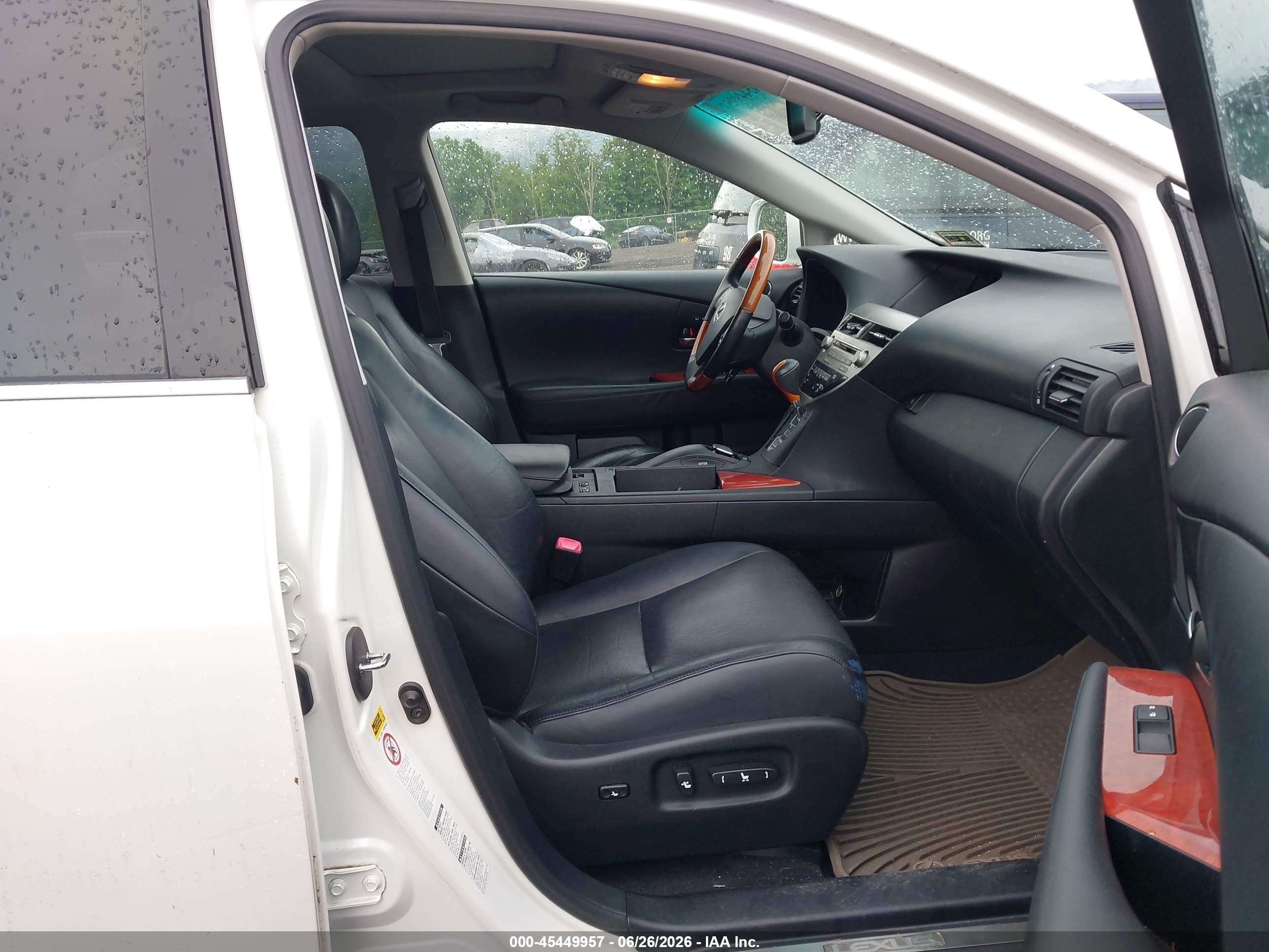 2012 Lexus Rx 350   White vin: JTJBK1BA1C2446839