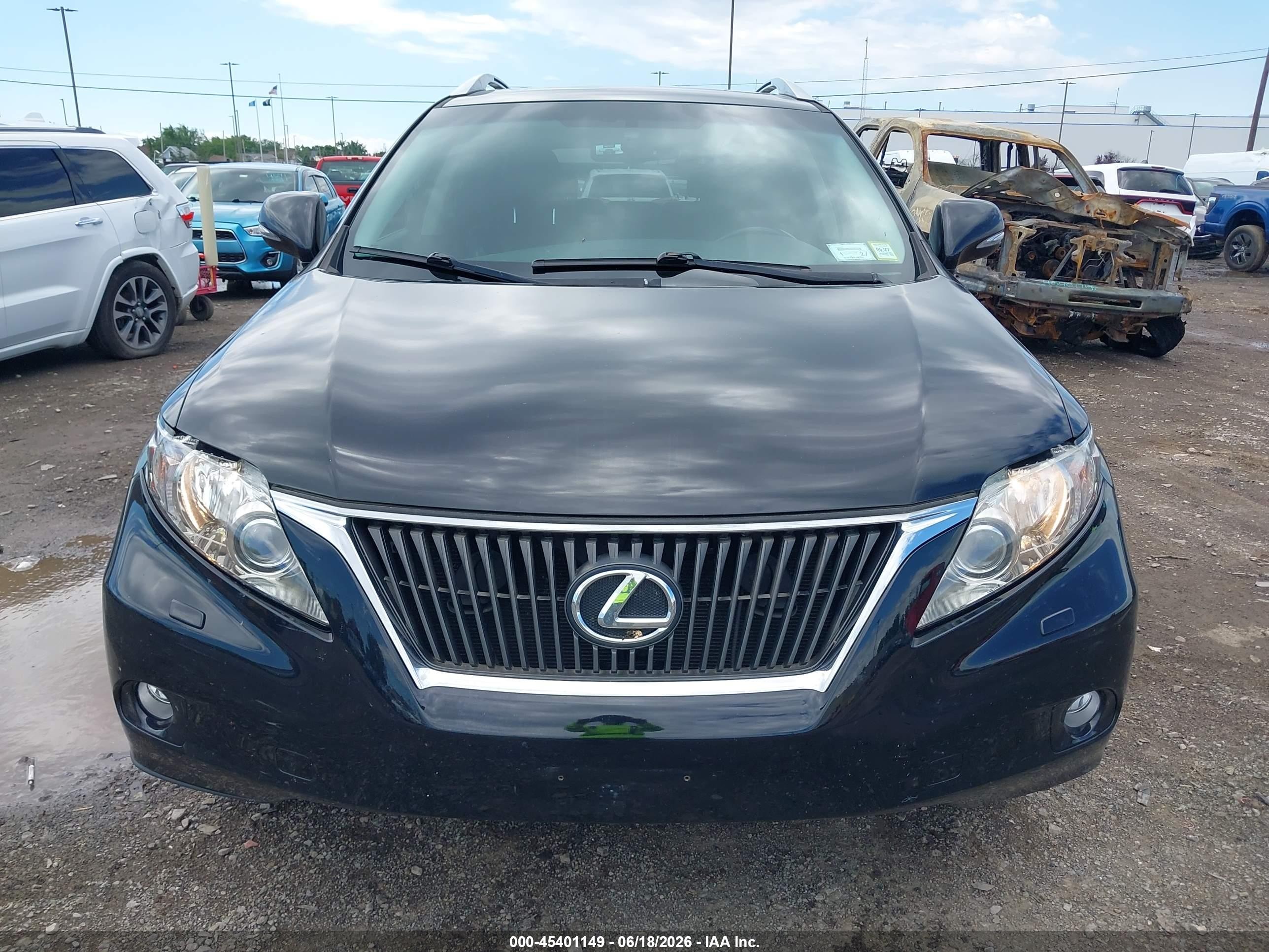 2010 Lexus Rx 350   Black vin: JTJBK1BA2A2001006