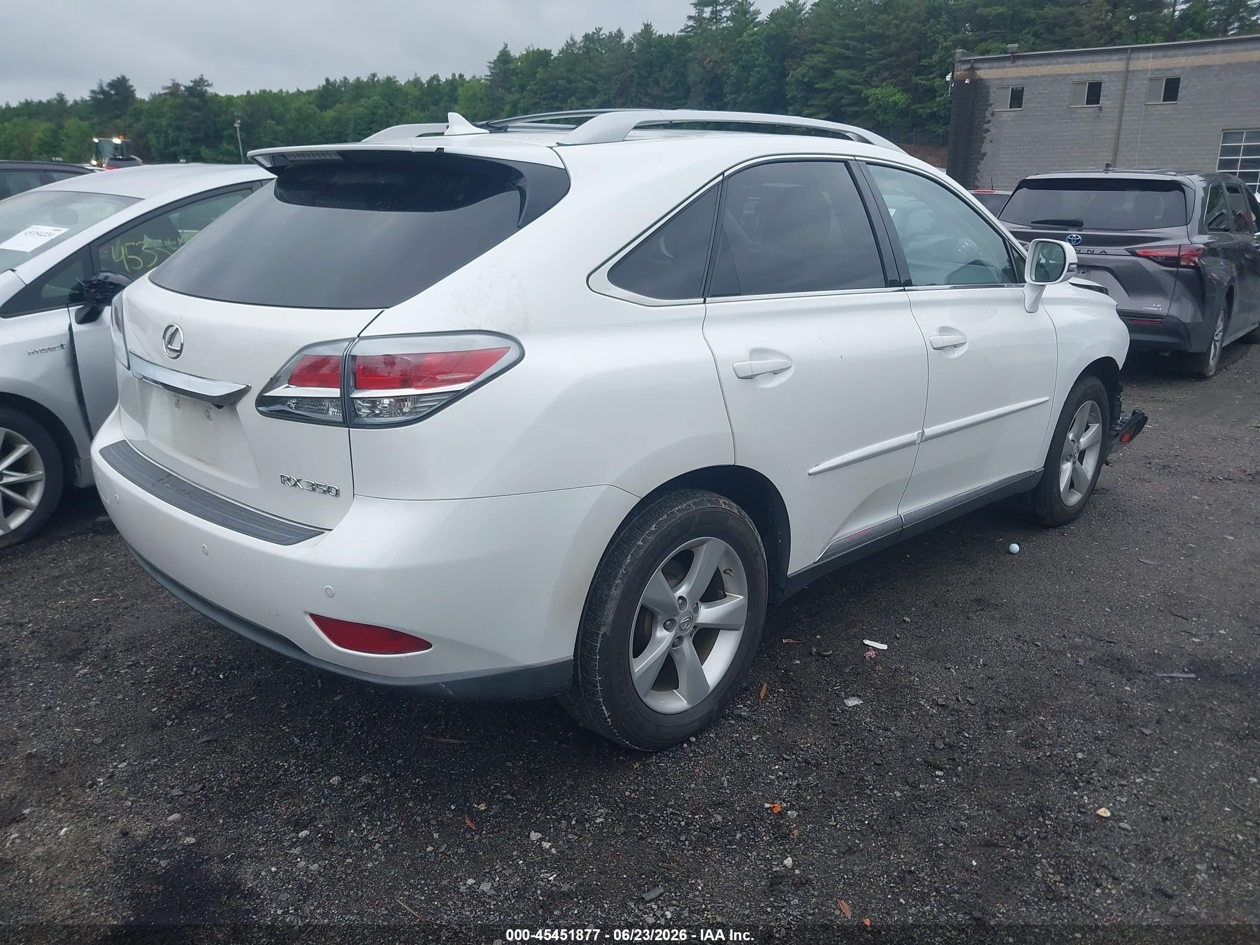 2013 Lexus Rx 350   White vin: JTJBK1BA2D2033751