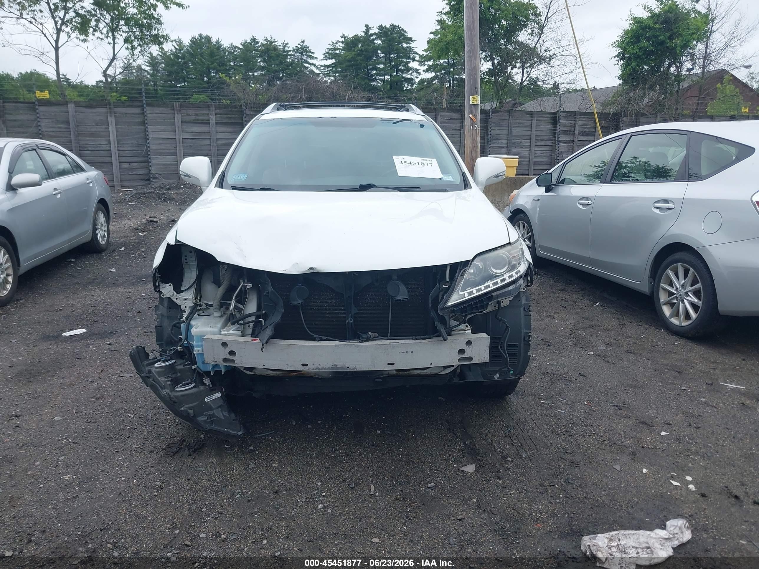 2013 Lexus Rx 350   White vin: JTJBK1BA2D2033751