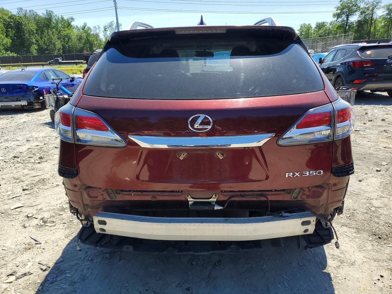 2014 Lexus Rx 350 Base Burgundy vin: JTJBK1BA2E2461255