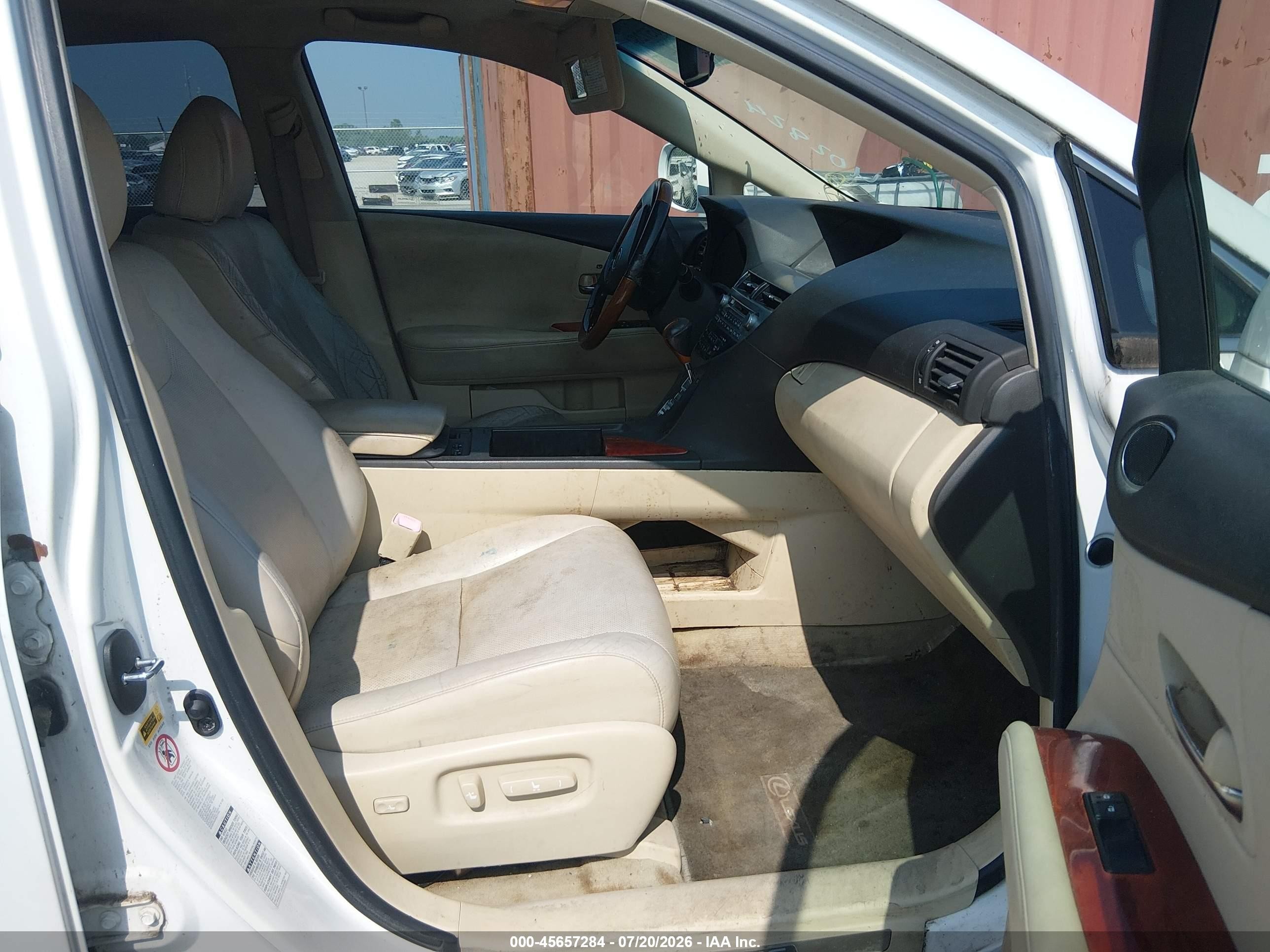 2010 Lexus Rx 350   Белый vin: JTJBK1BA3A2402824