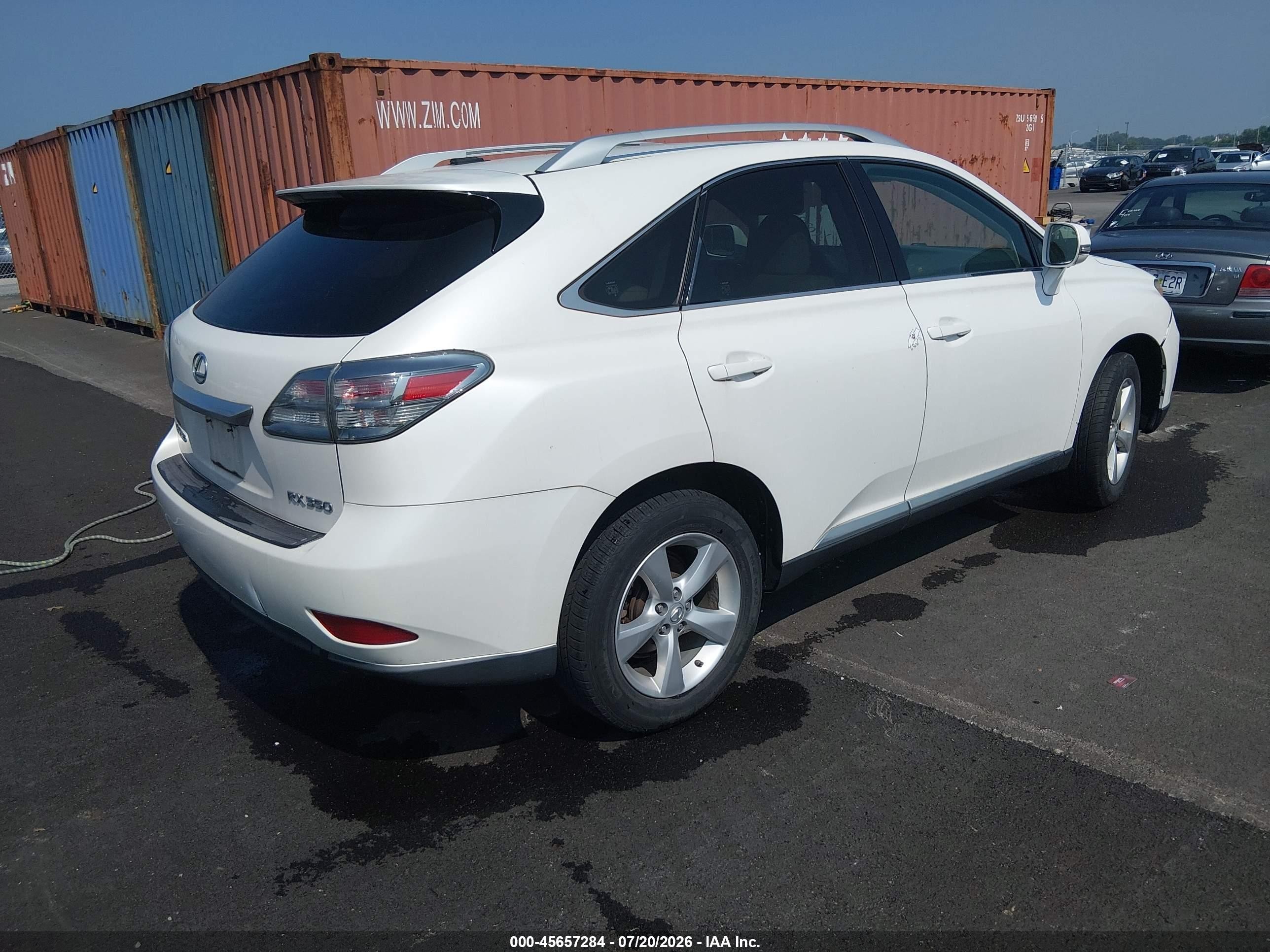 2010 Lexus Rx 350   Белый vin: JTJBK1BA3A2402824