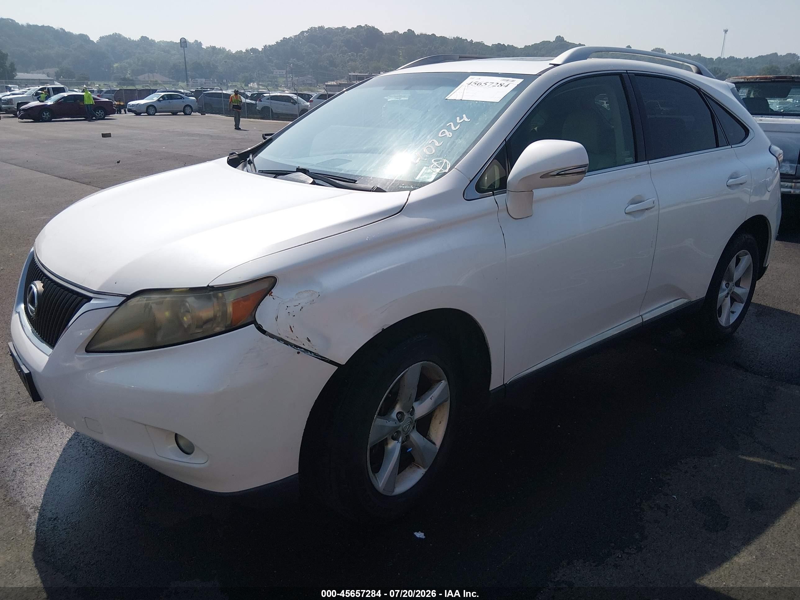 2010 Lexus Rx 350   Белый vin: JTJBK1BA3A2402824