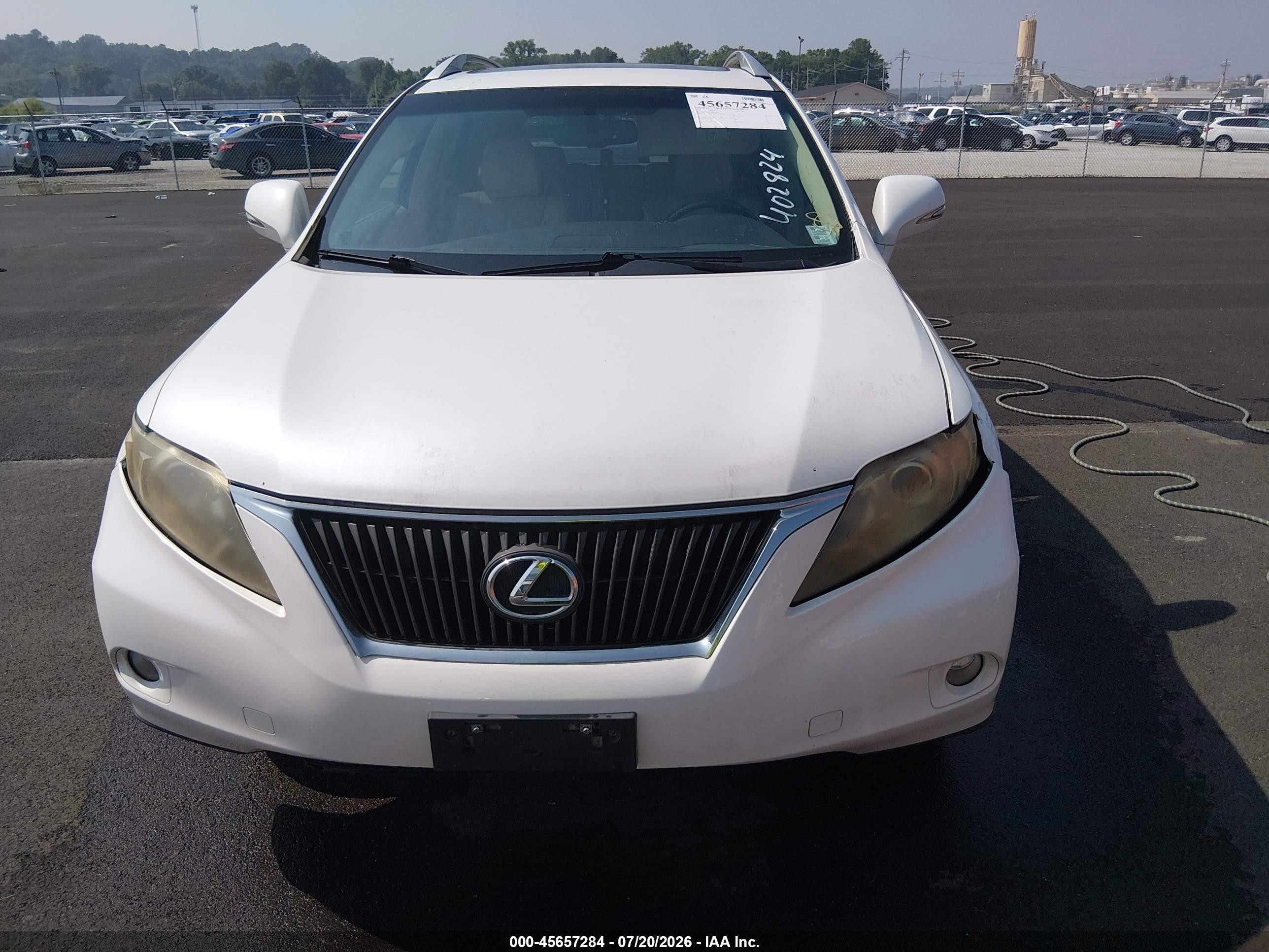 2010 Lexus Rx 350   Белый vin: JTJBK1BA3A2402824