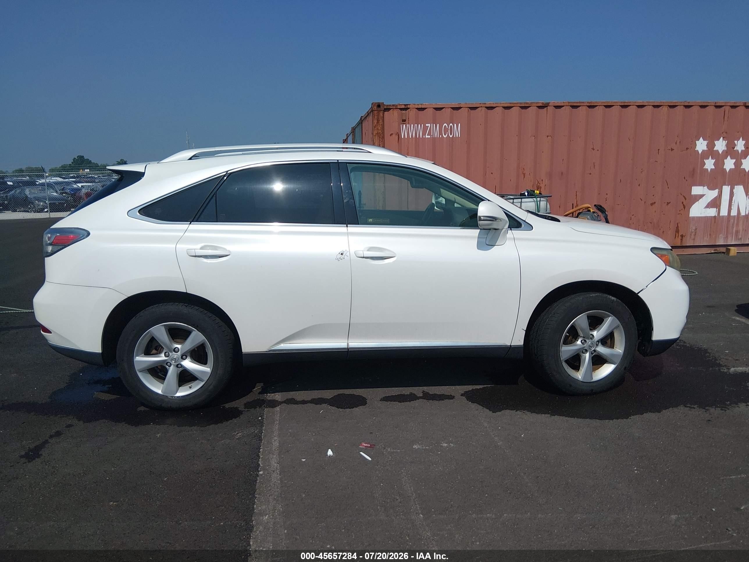 2010 Lexus Rx 350   Белый vin: JTJBK1BA3A2402824