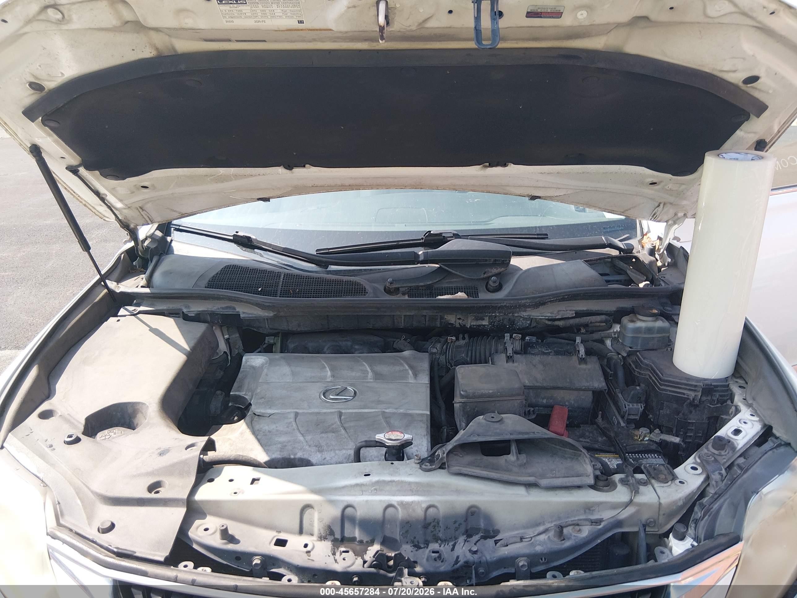 2010 Lexus Rx 350   Белый vin: JTJBK1BA3A2402824