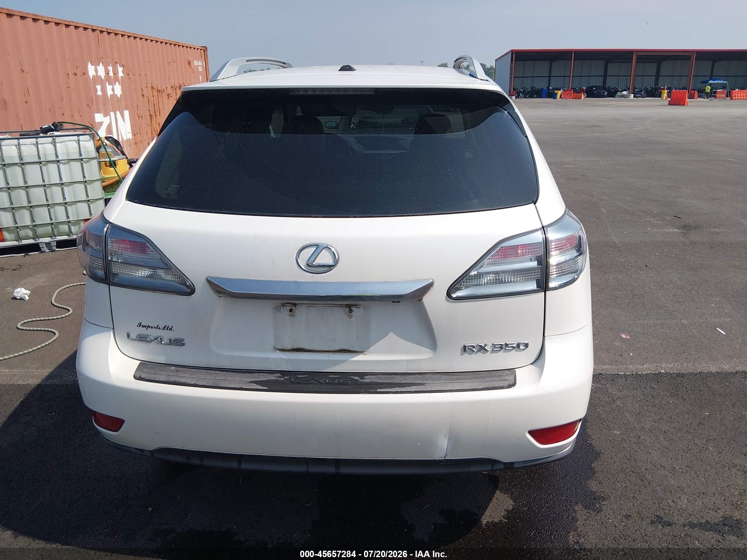 2010 Lexus Rx 350   Белый vin: JTJBK1BA3A2402824