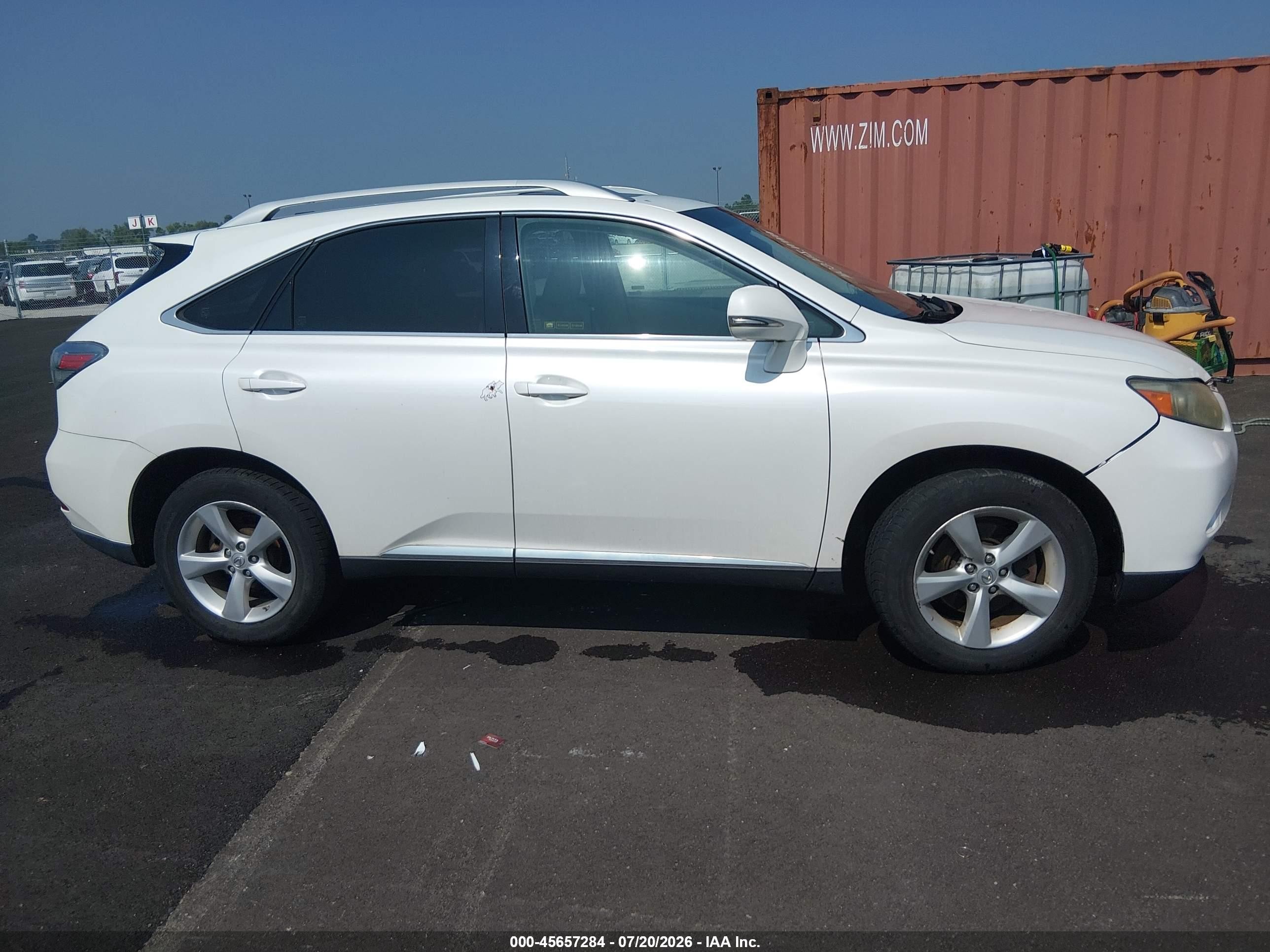 2010 Lexus Rx 350   Белый vin: JTJBK1BA3A2402824