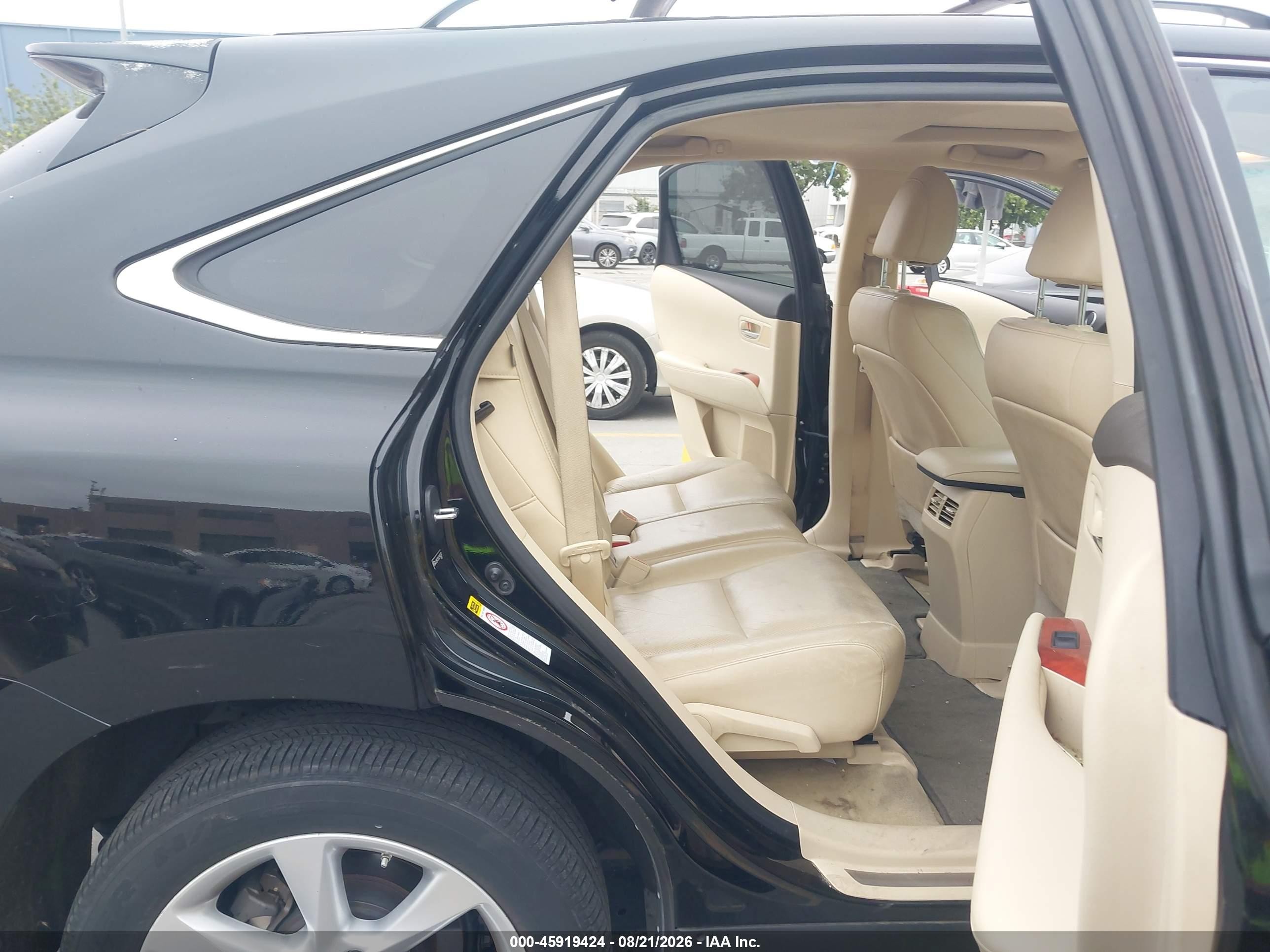 2012 Lexus Rx 350   Черный vin: JTJBK1BA3C2445370