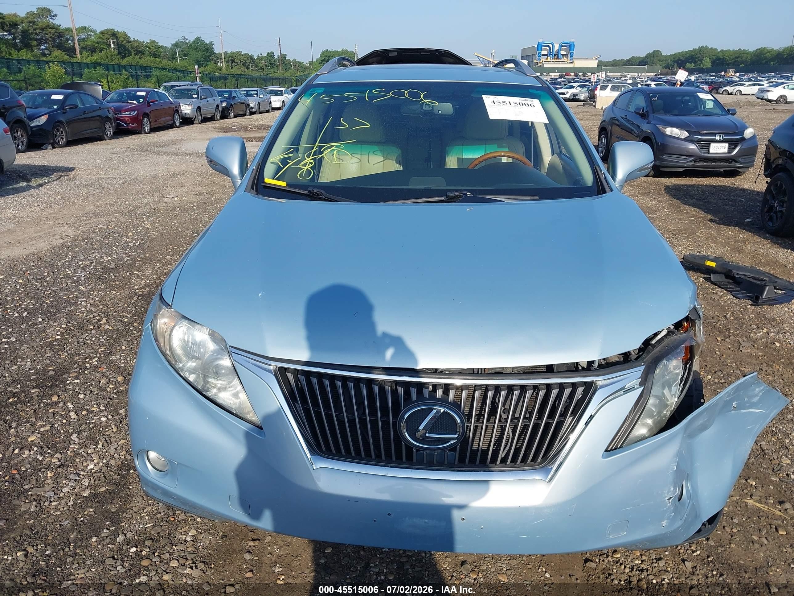 2010 Lexus Rx 350   Blue vin: JTJBK1BA4A2402217