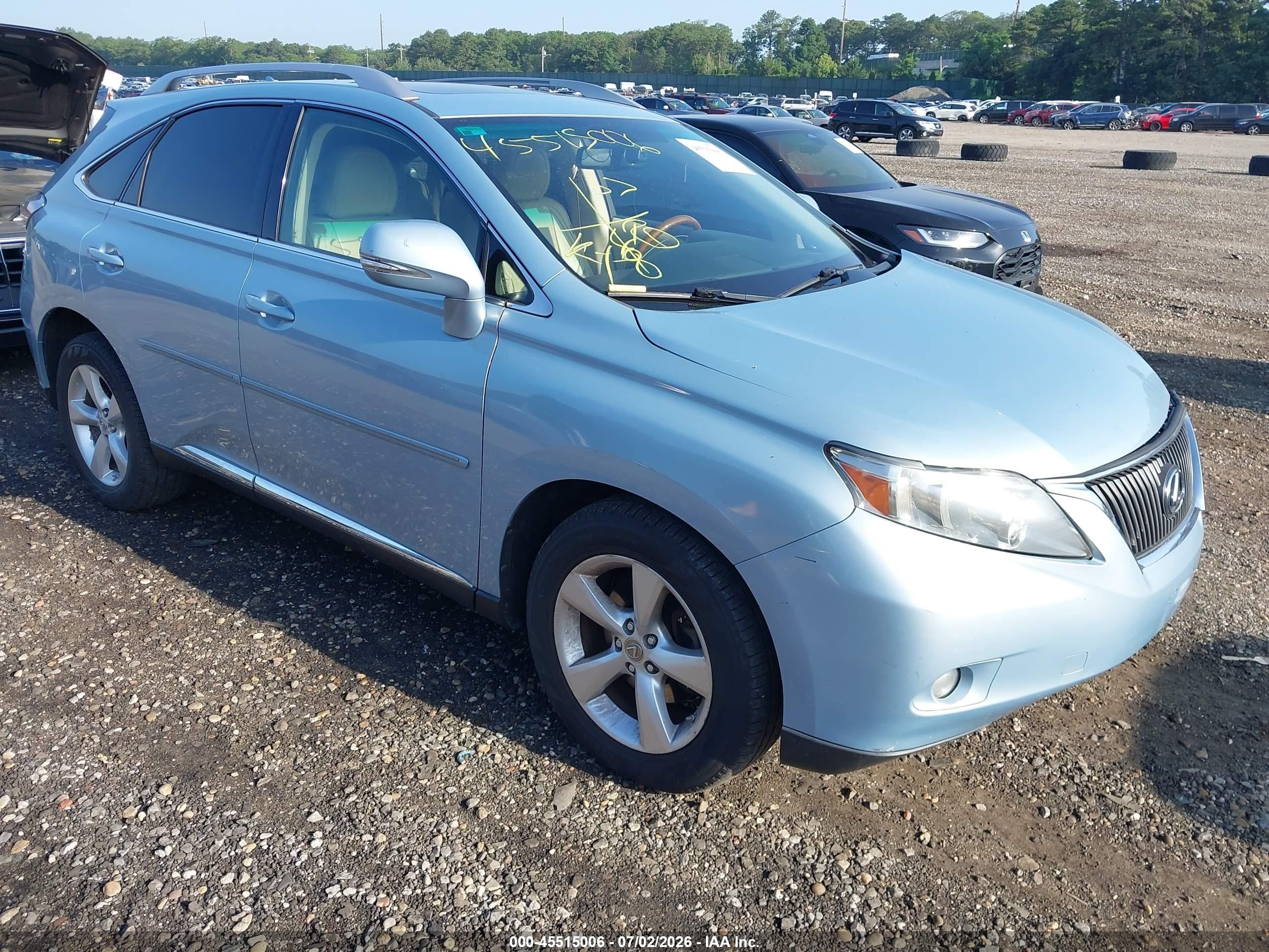 2010 Lexus Rx 350   Blue vin: JTJBK1BA4A2402217