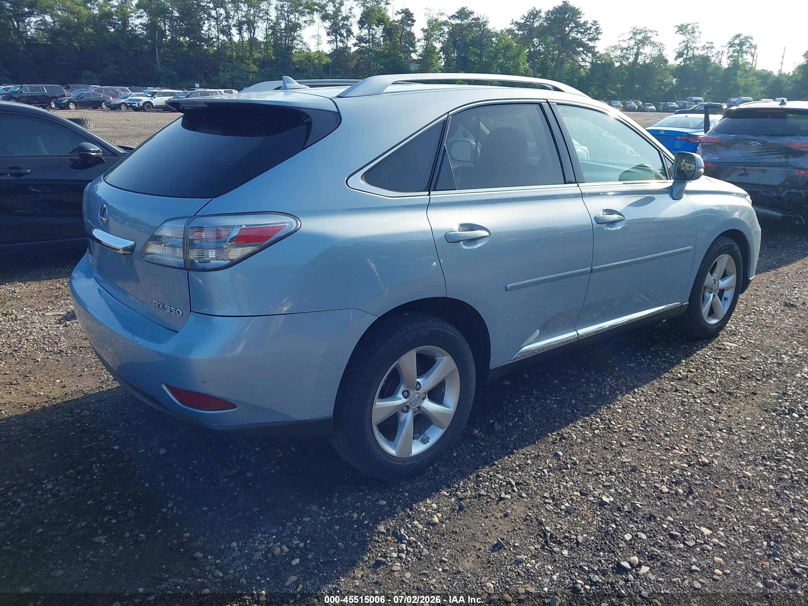 2010 Lexus Rx 350   Blue vin: JTJBK1BA4A2402217