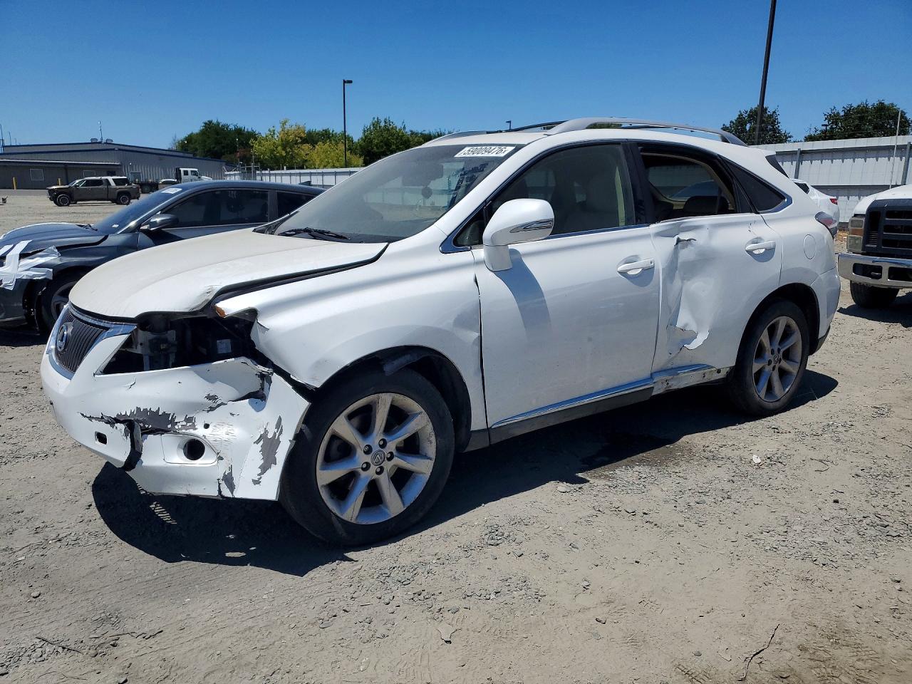 2010 Lexus Rx 350 White vin: JTJBK1BA4A2417994