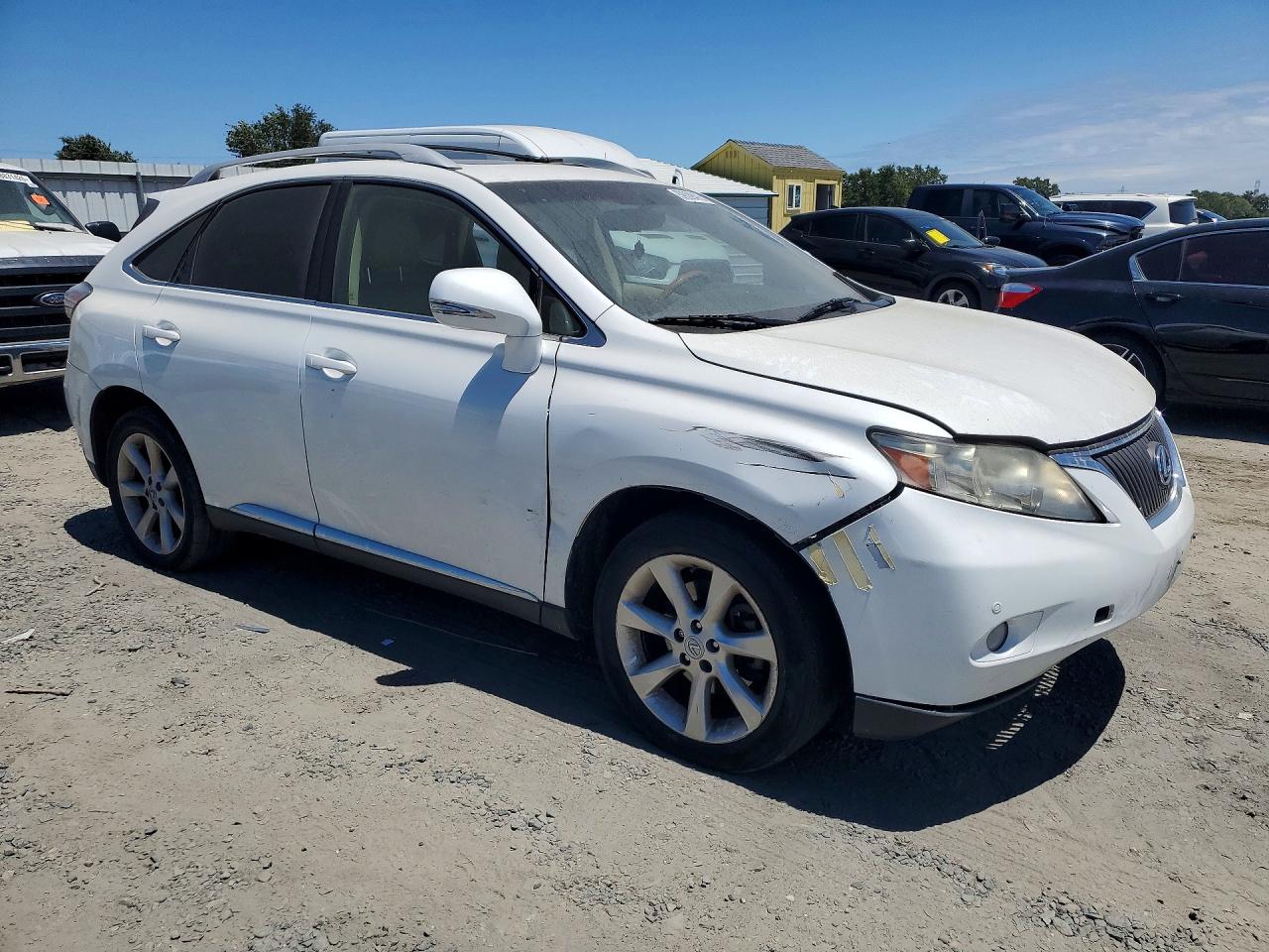 2010 Lexus Rx 350 White vin: JTJBK1BA4A2417994