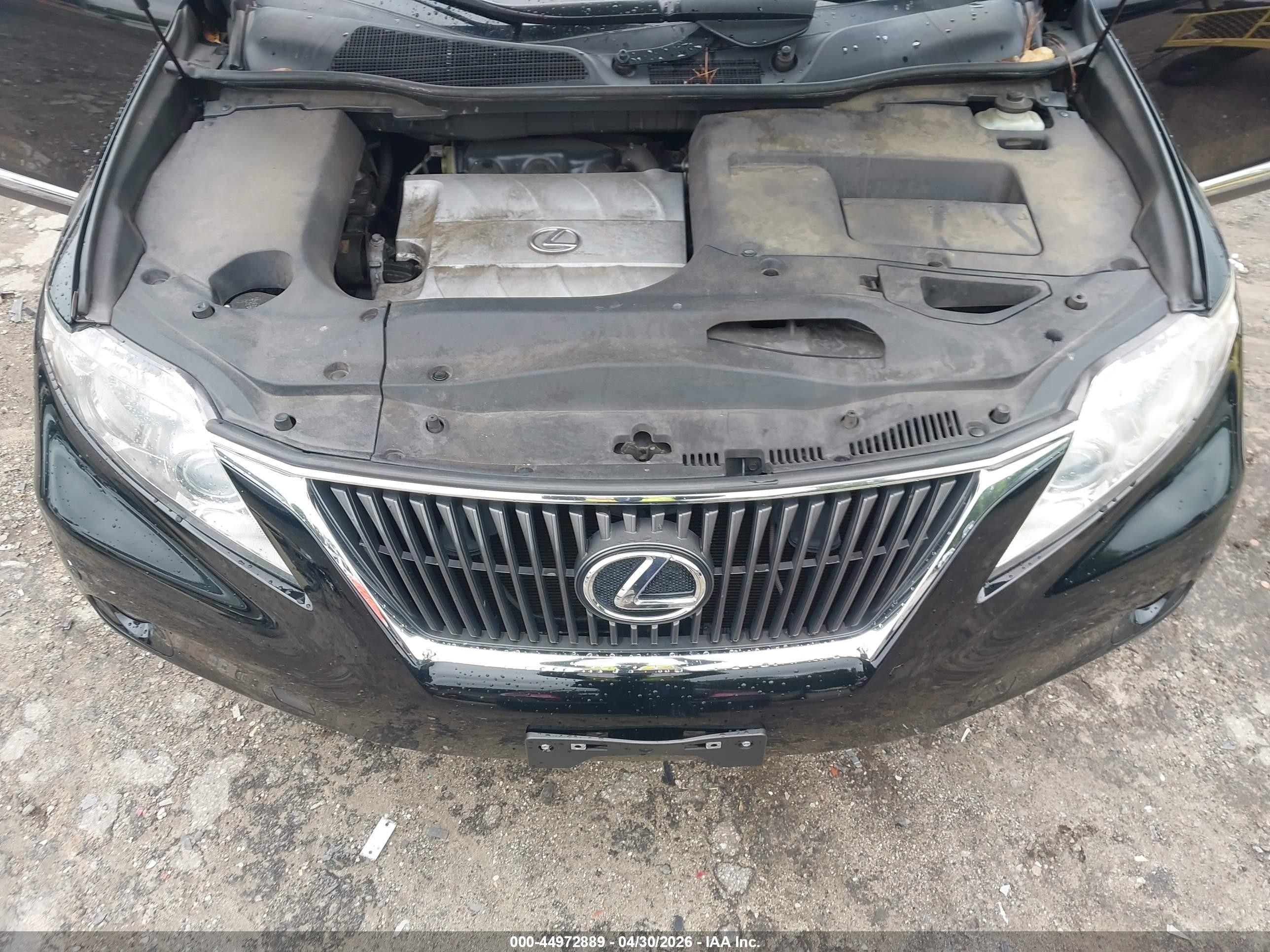 2012 Lexus Rx 350 Black vin: JTJBK1BA4C2446415