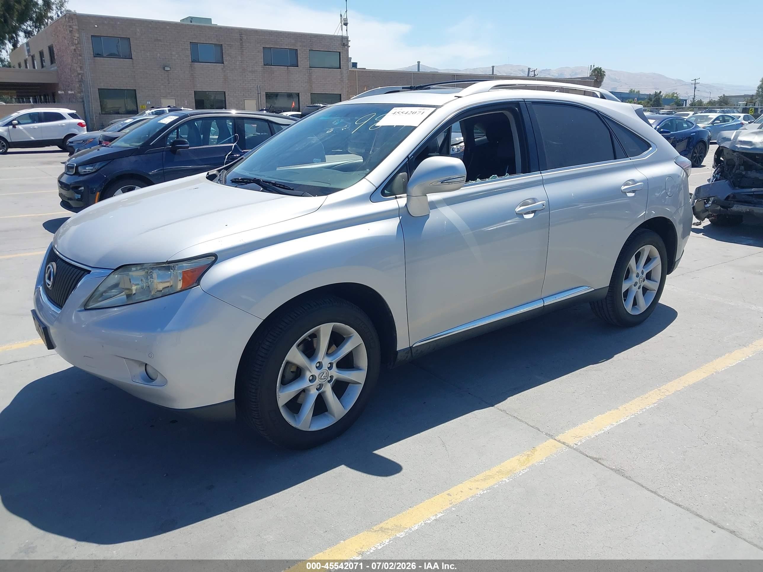 2012 Lexus Rx 350 Silver vin: JTJBK1BA4C2449847