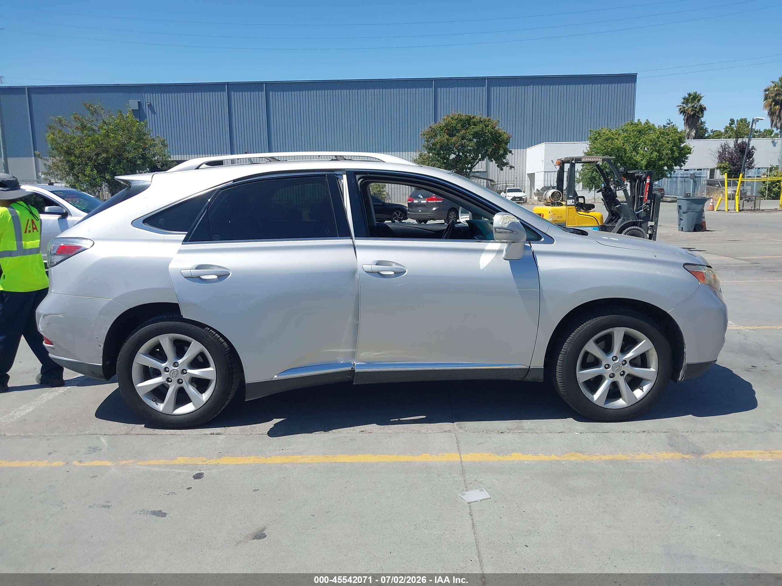 2012 Lexus Rx 350 Silver vin: JTJBK1BA4C2449847