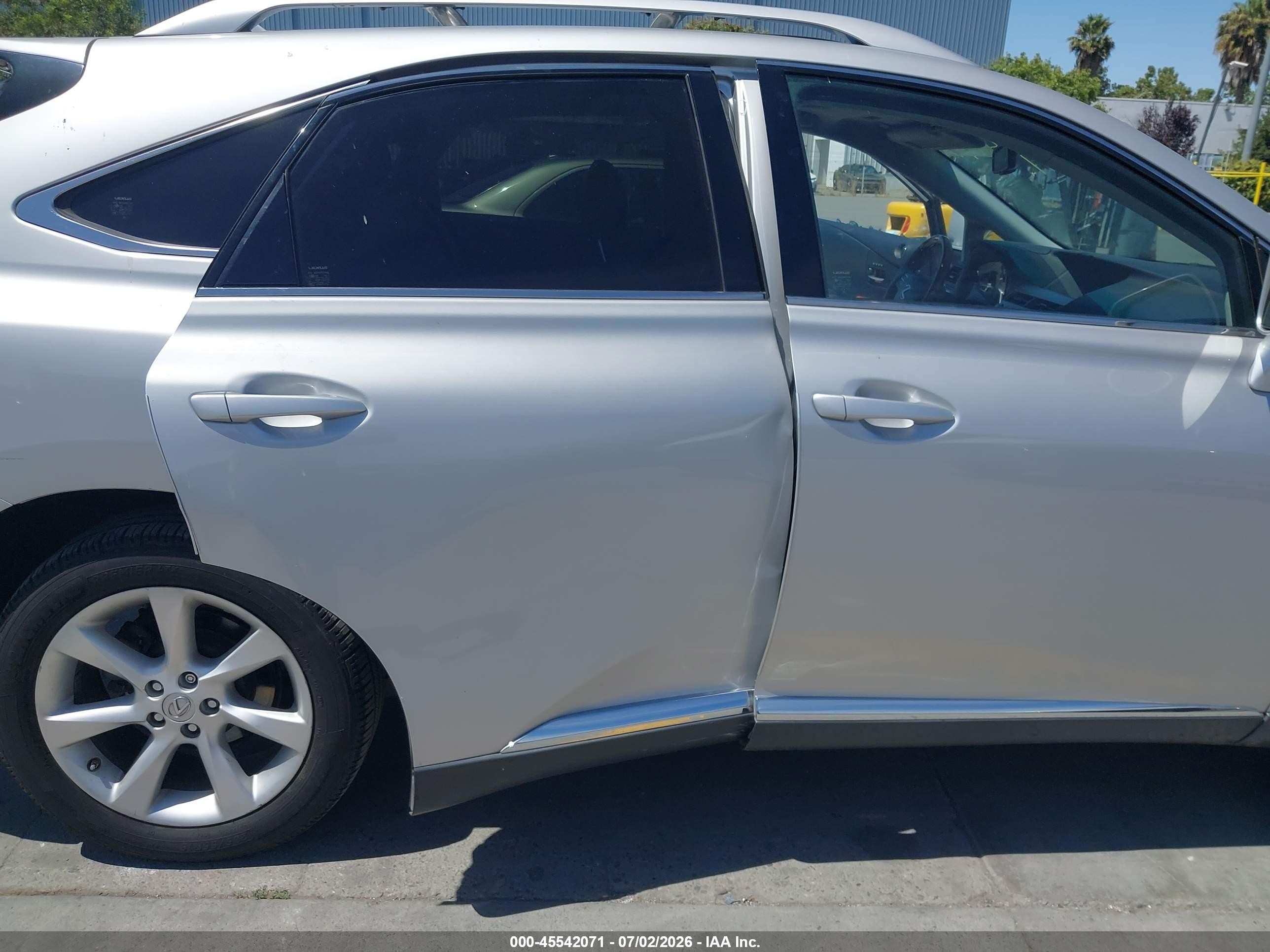 2012 Lexus Rx 350 Silver vin: JTJBK1BA4C2449847