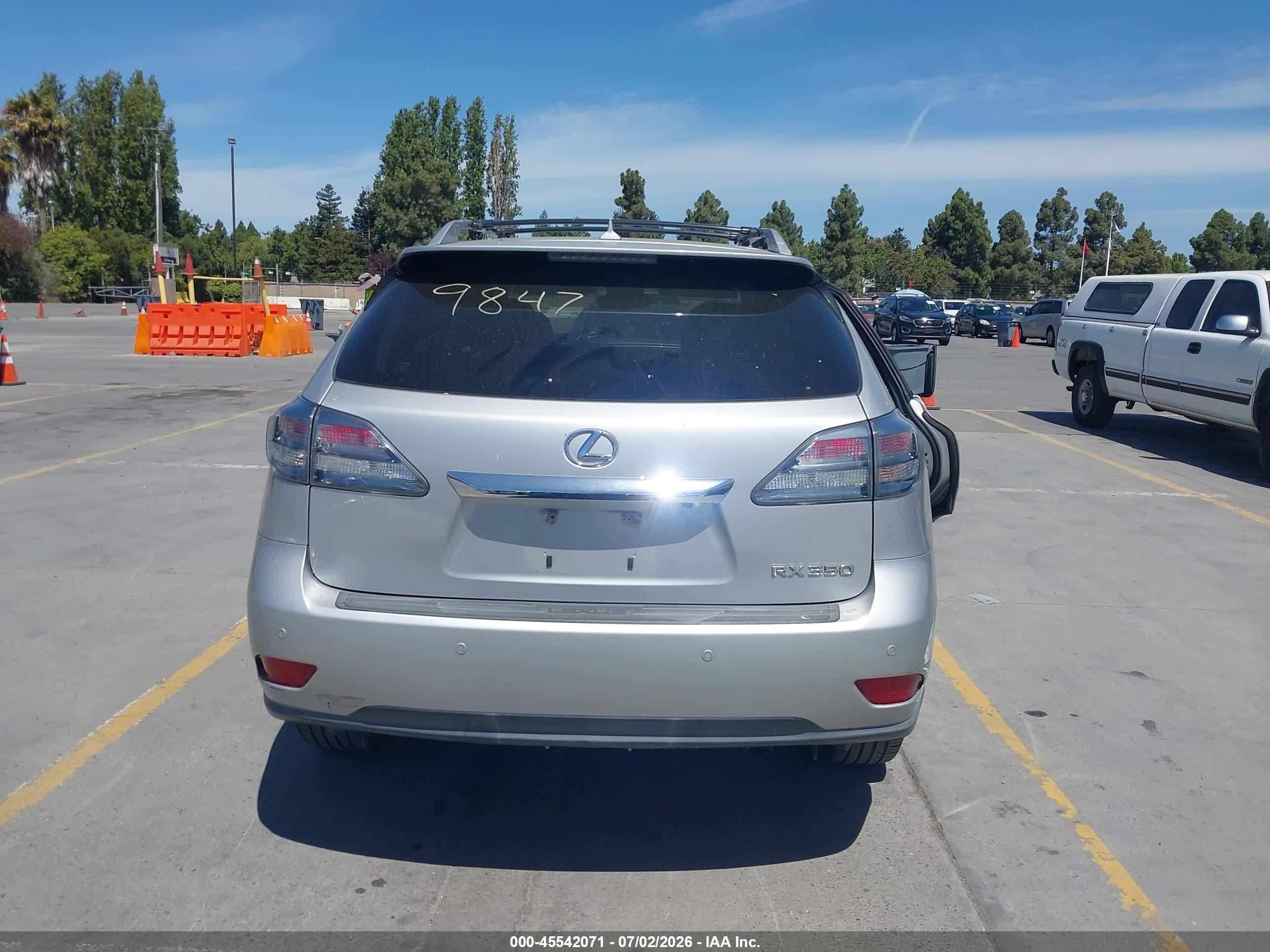 2012 Lexus Rx 350 Silver vin: JTJBK1BA4C2449847