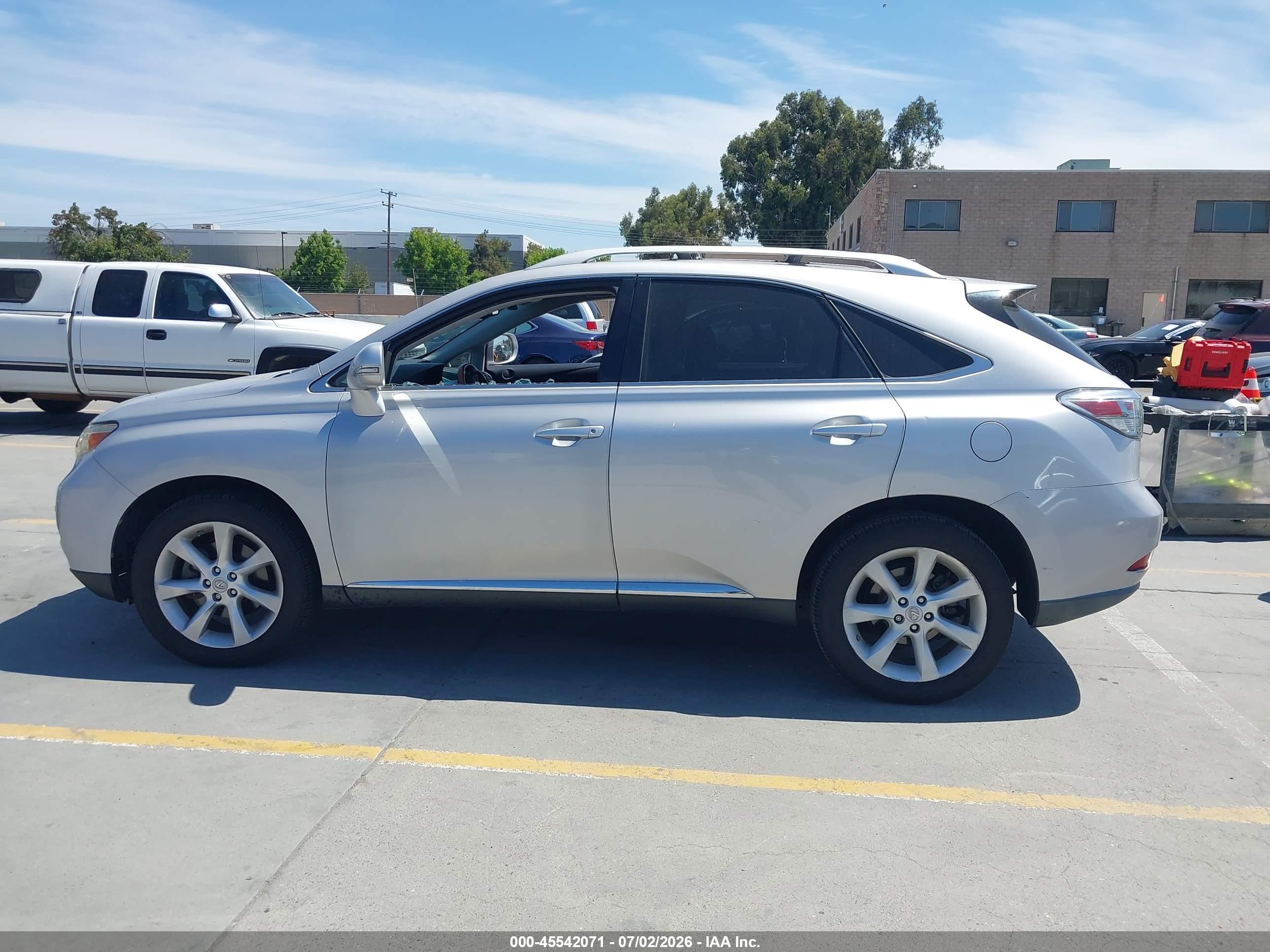2012 Lexus Rx 350 Silver vin: JTJBK1BA4C2449847