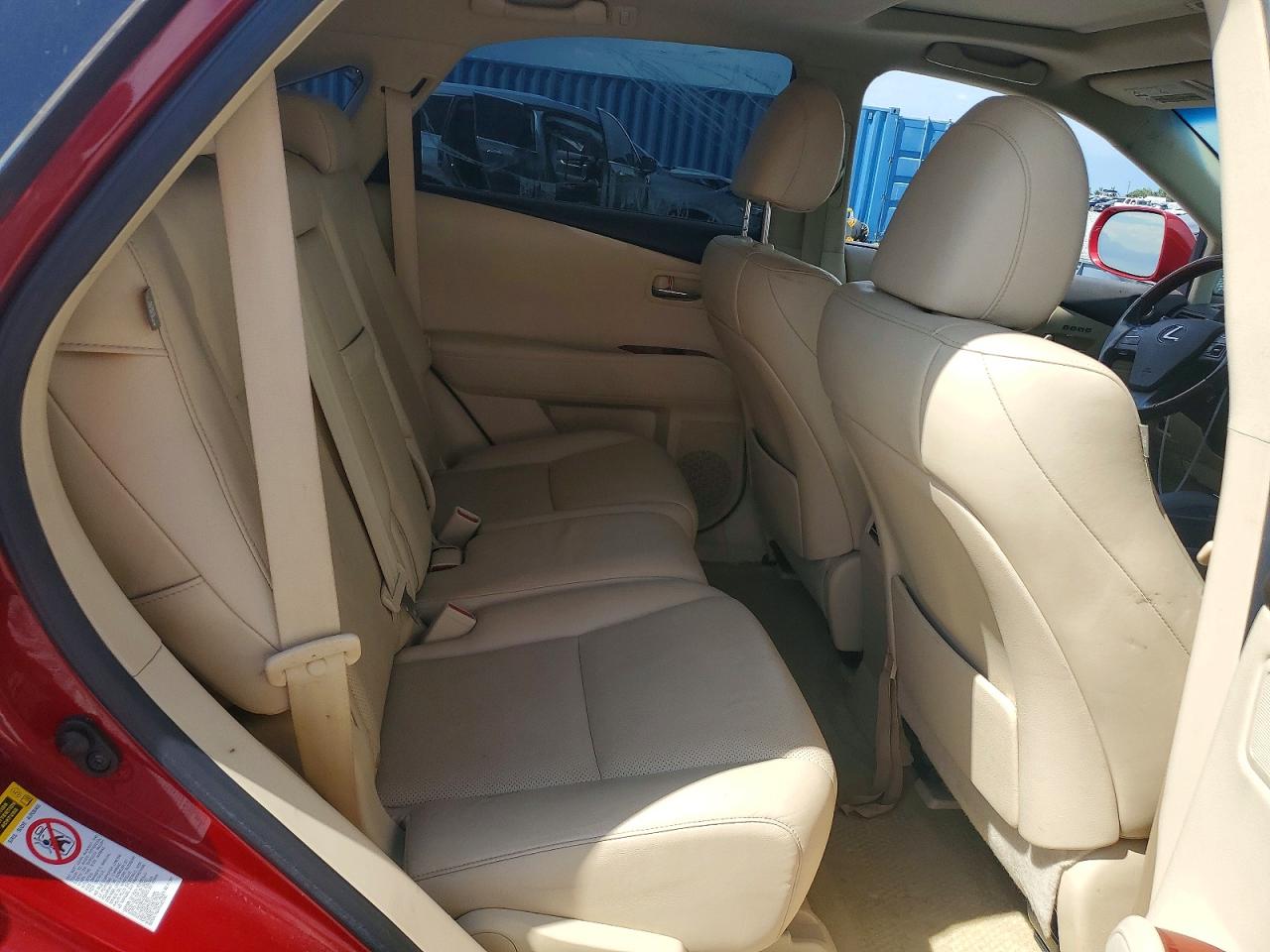 2010 Lexus Rx 350 Red vin: JTJBK1BA5A2407426
