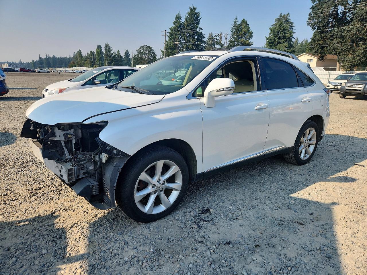 2012 Lexus Rx 350 White vin: JTJBK1BA6C2018782