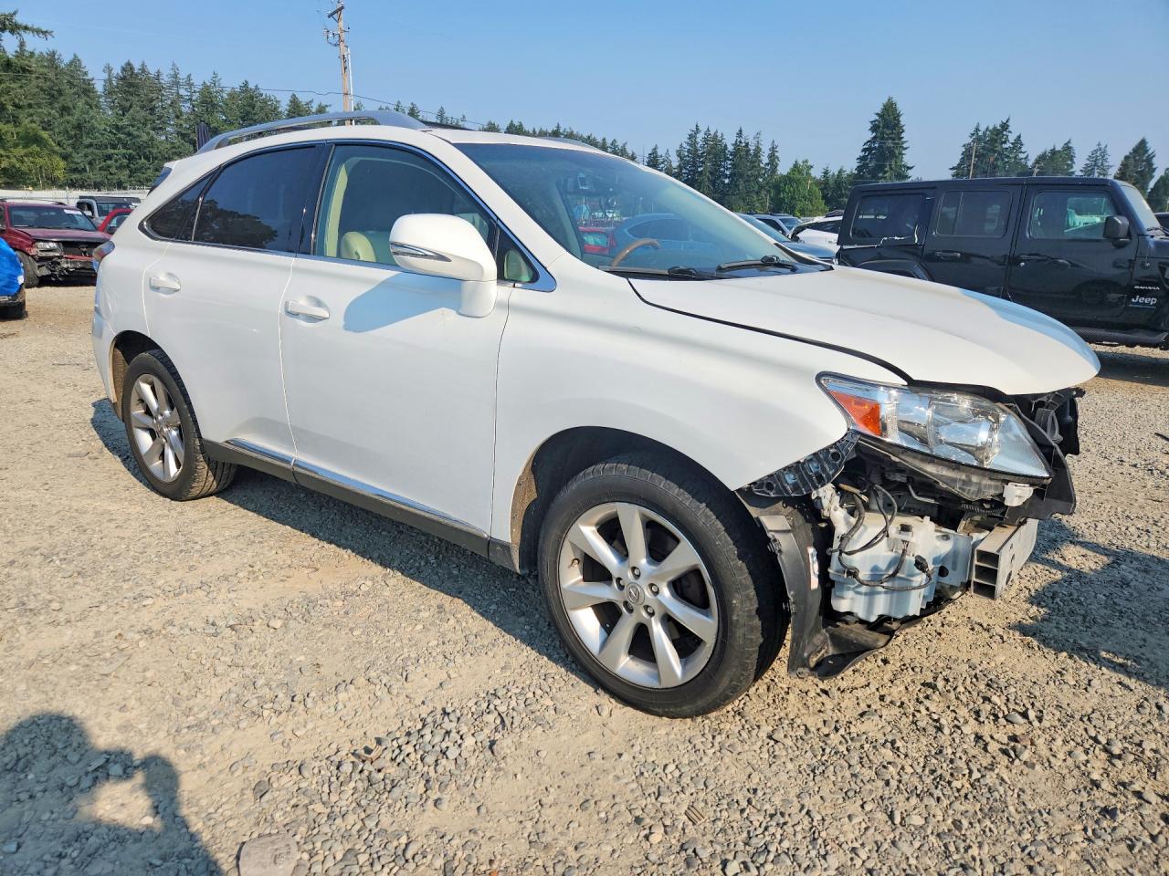 2012 Lexus Rx 350 White vin: JTJBK1BA6C2018782