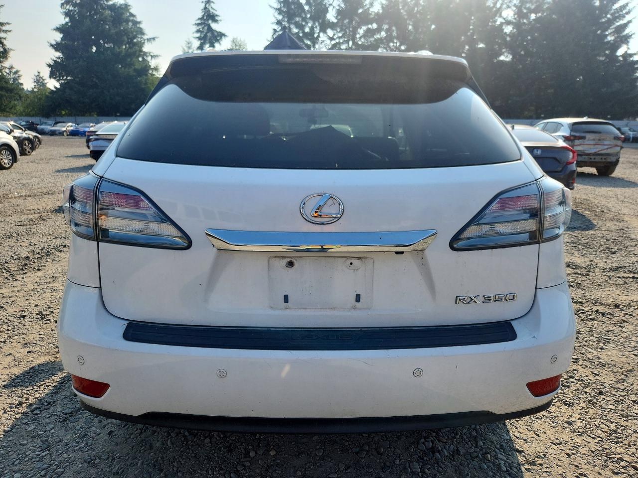 2012 Lexus Rx 350 White vin: JTJBK1BA6C2018782