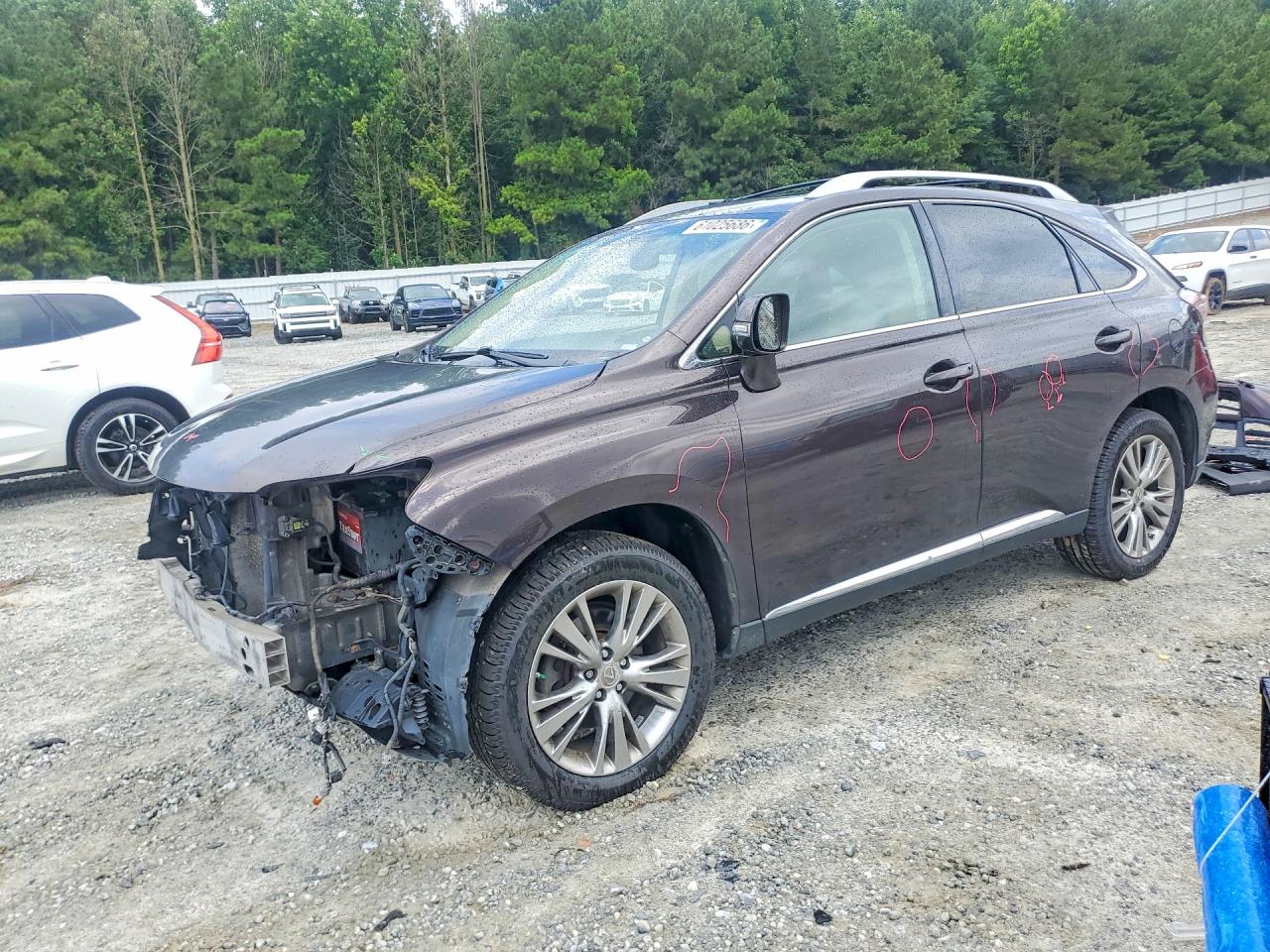 2013 Lexus Rx 350 Base Фиолетовый vin: JTJBK1BA6D2023028