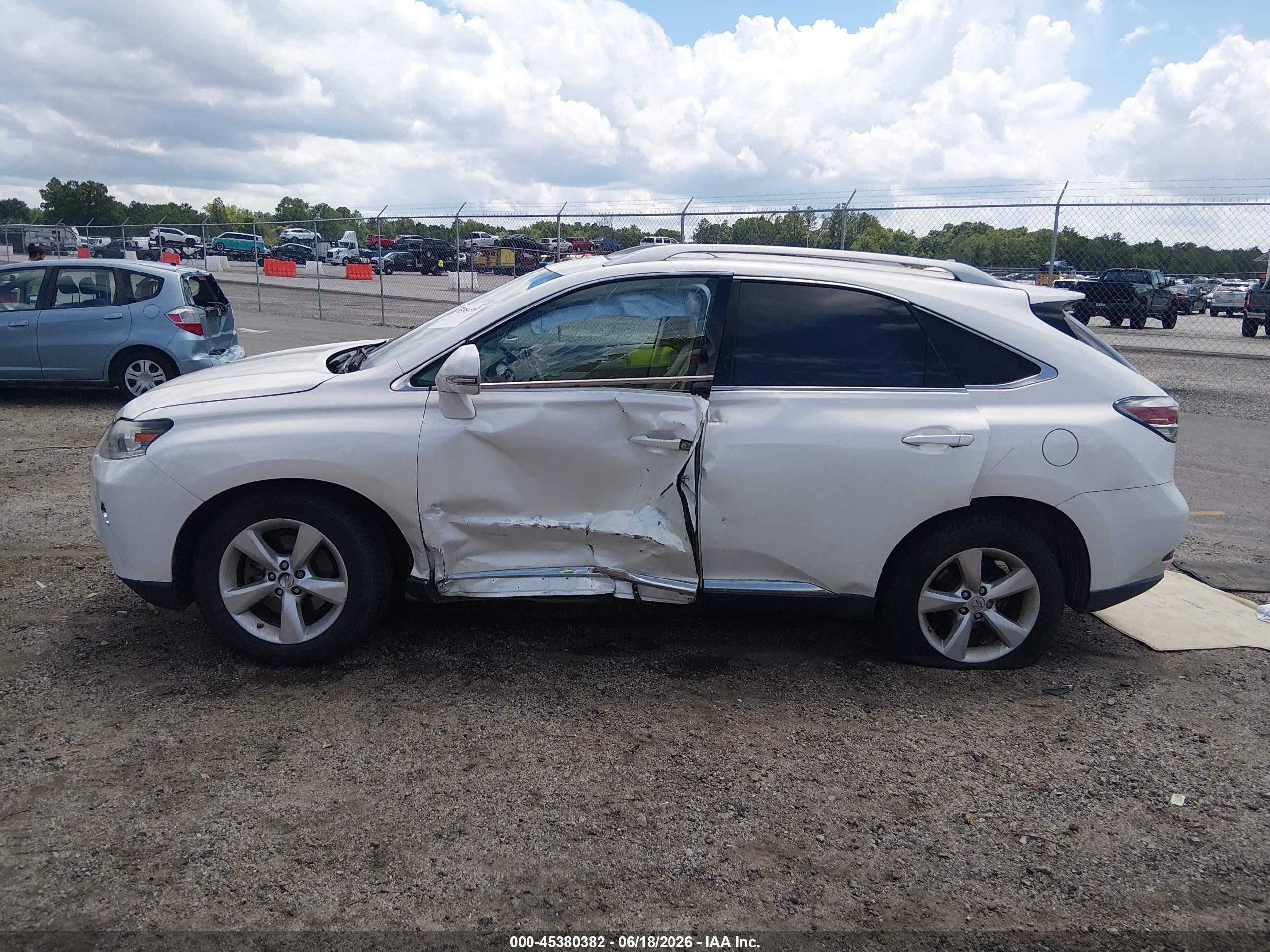 2013 Lexus Rx 350   White vin: JTJBK1BA6D2034451
