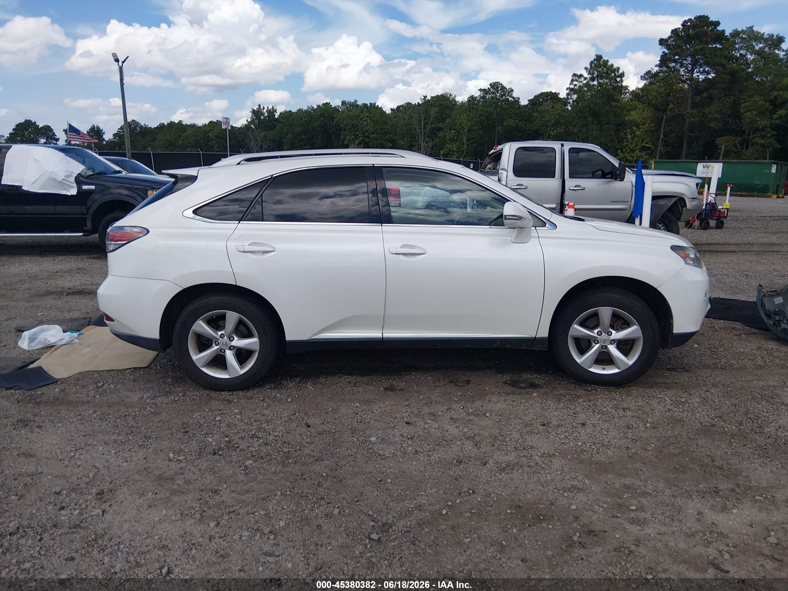 2013 Lexus Rx 350   White vin: JTJBK1BA6D2034451