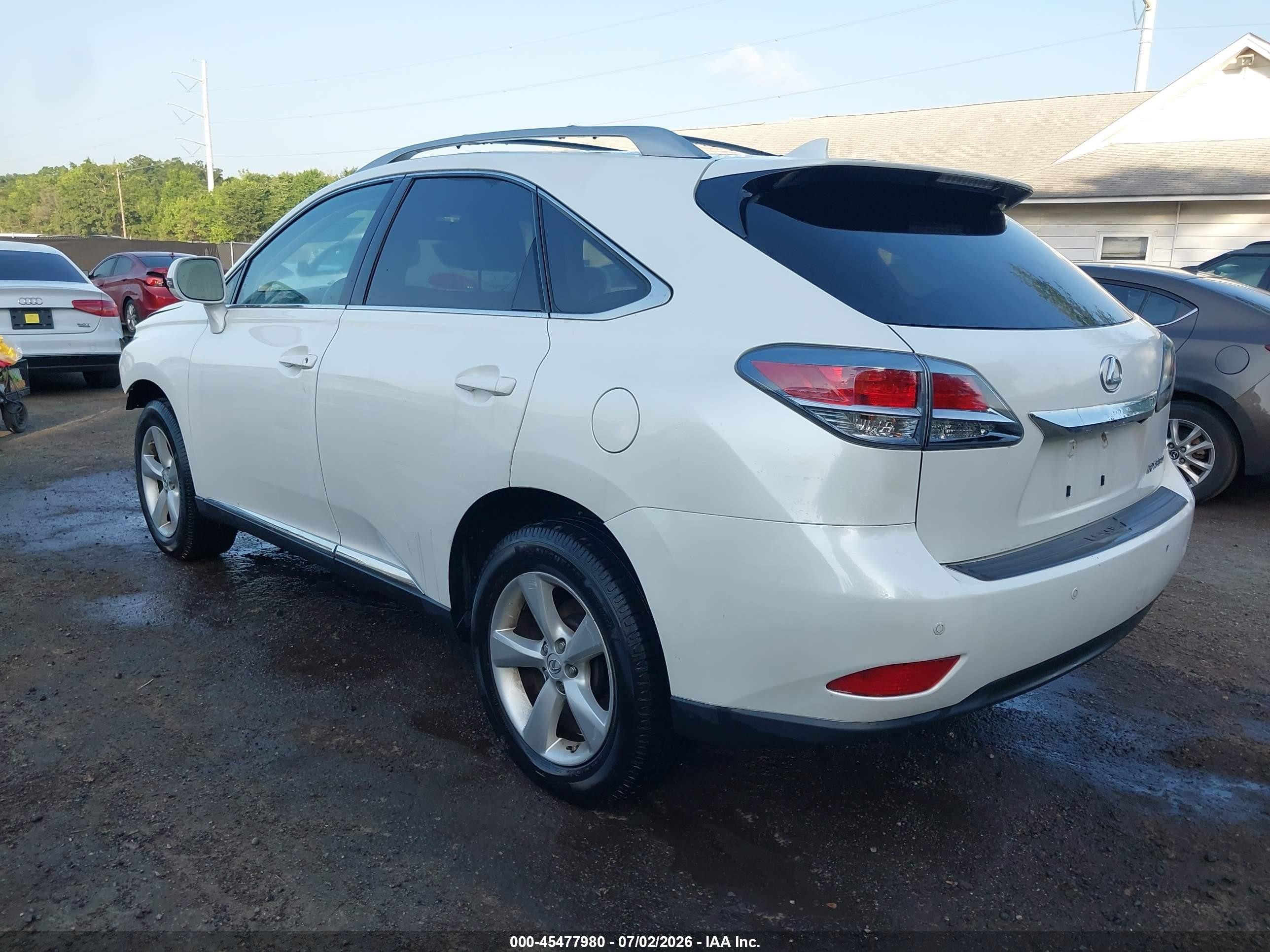 2015 Lexus Rx 350   White vin: JTJBK1BA6F2474334