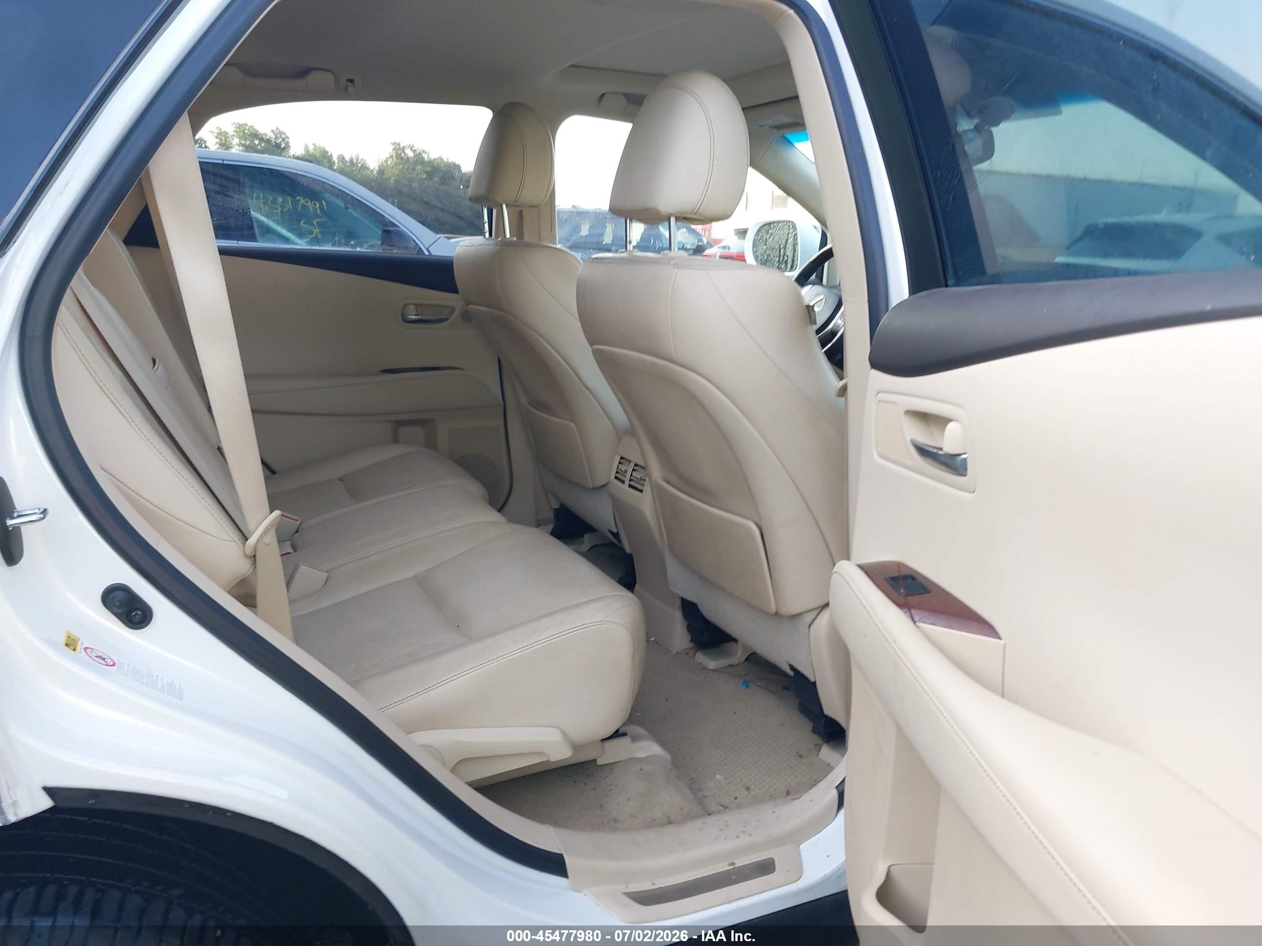 2015 Lexus Rx 350   White vin: JTJBK1BA6F2474334
