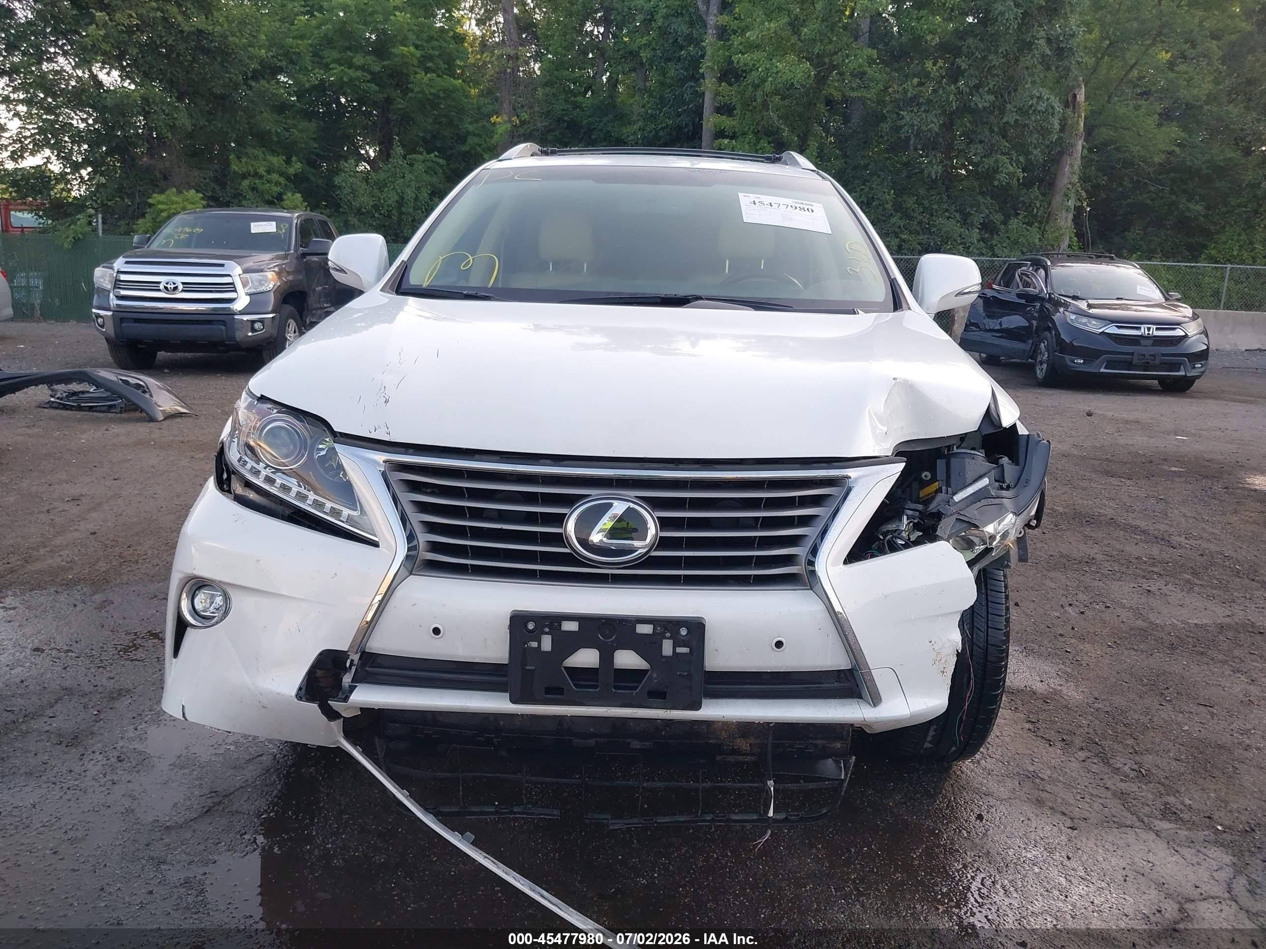 2015 Lexus Rx 350   White vin: JTJBK1BA6F2474334