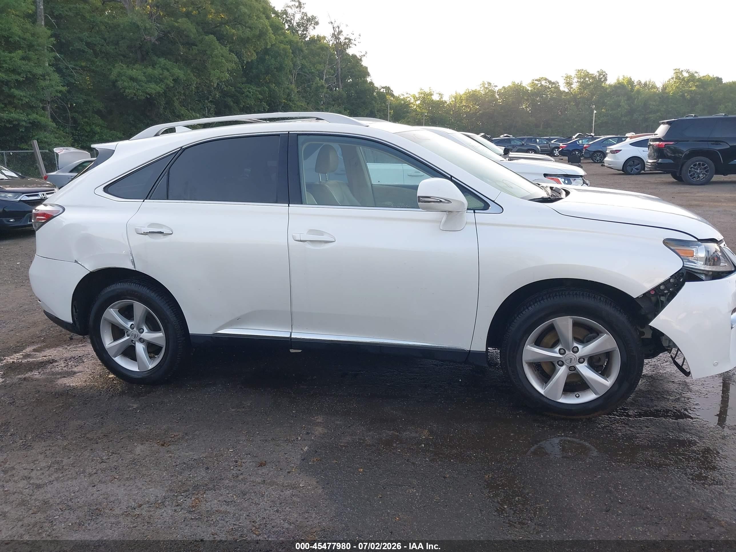 2015 Lexus Rx 350   White vin: JTJBK1BA6F2474334