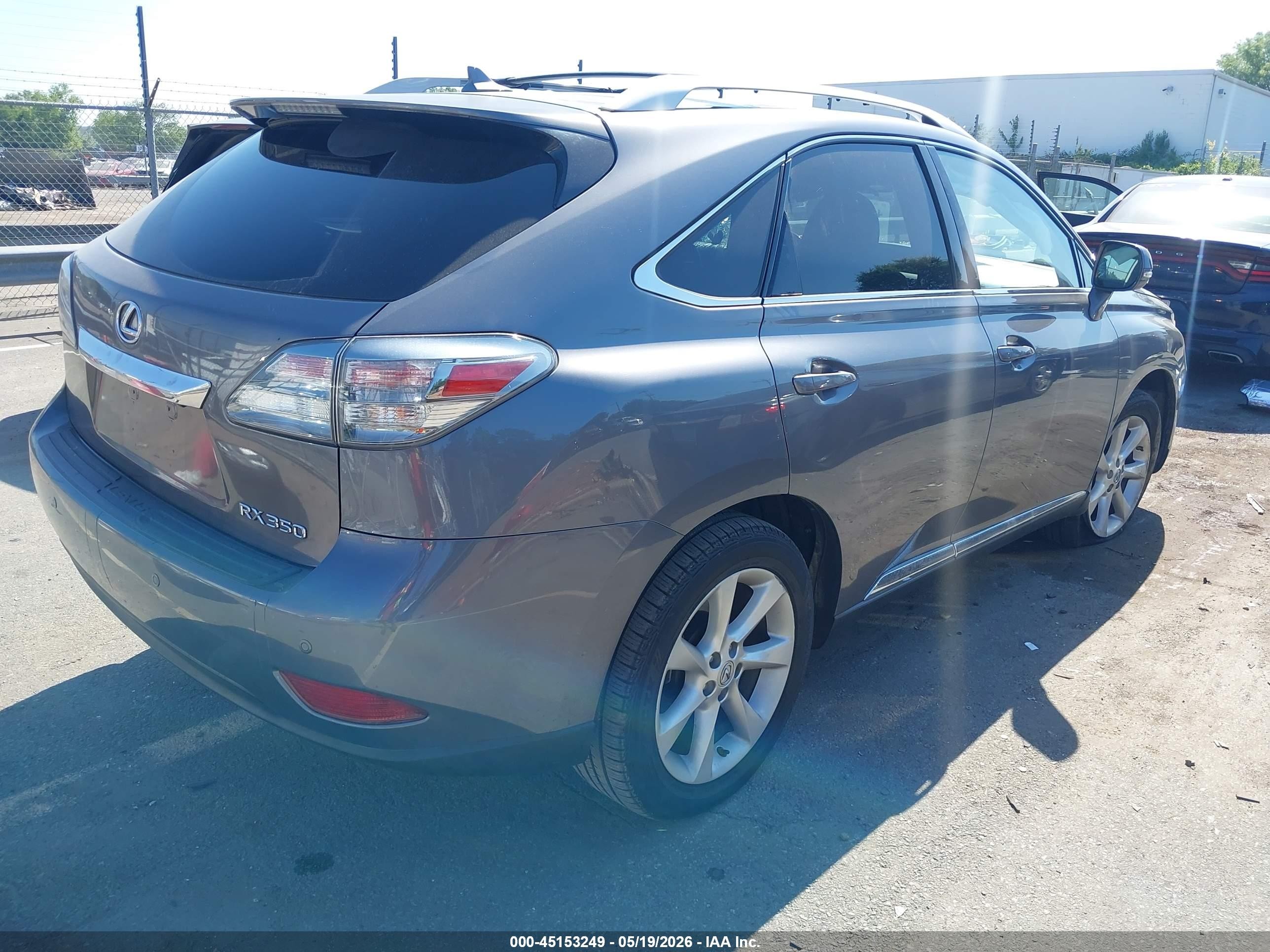 2012 Lexus Rx 350   Gray vin: JTJBK1BA7C2444061