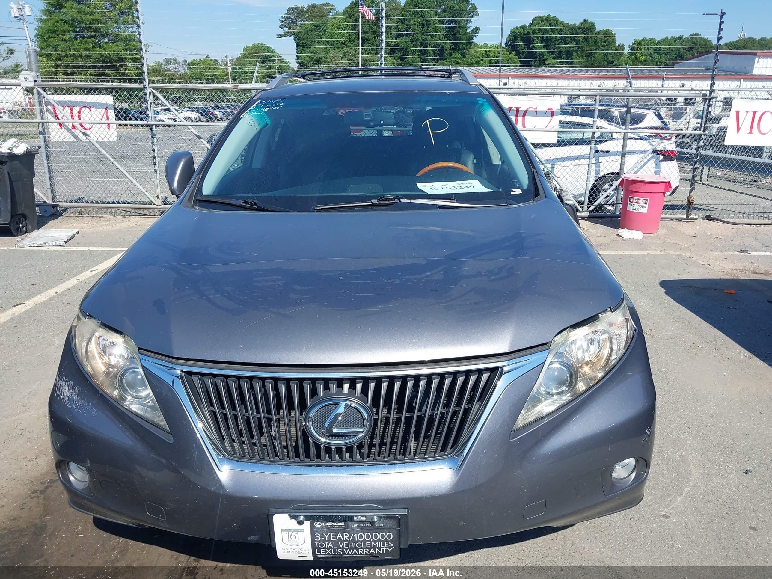 2012 Lexus Rx 350   Gray vin: JTJBK1BA7C2444061