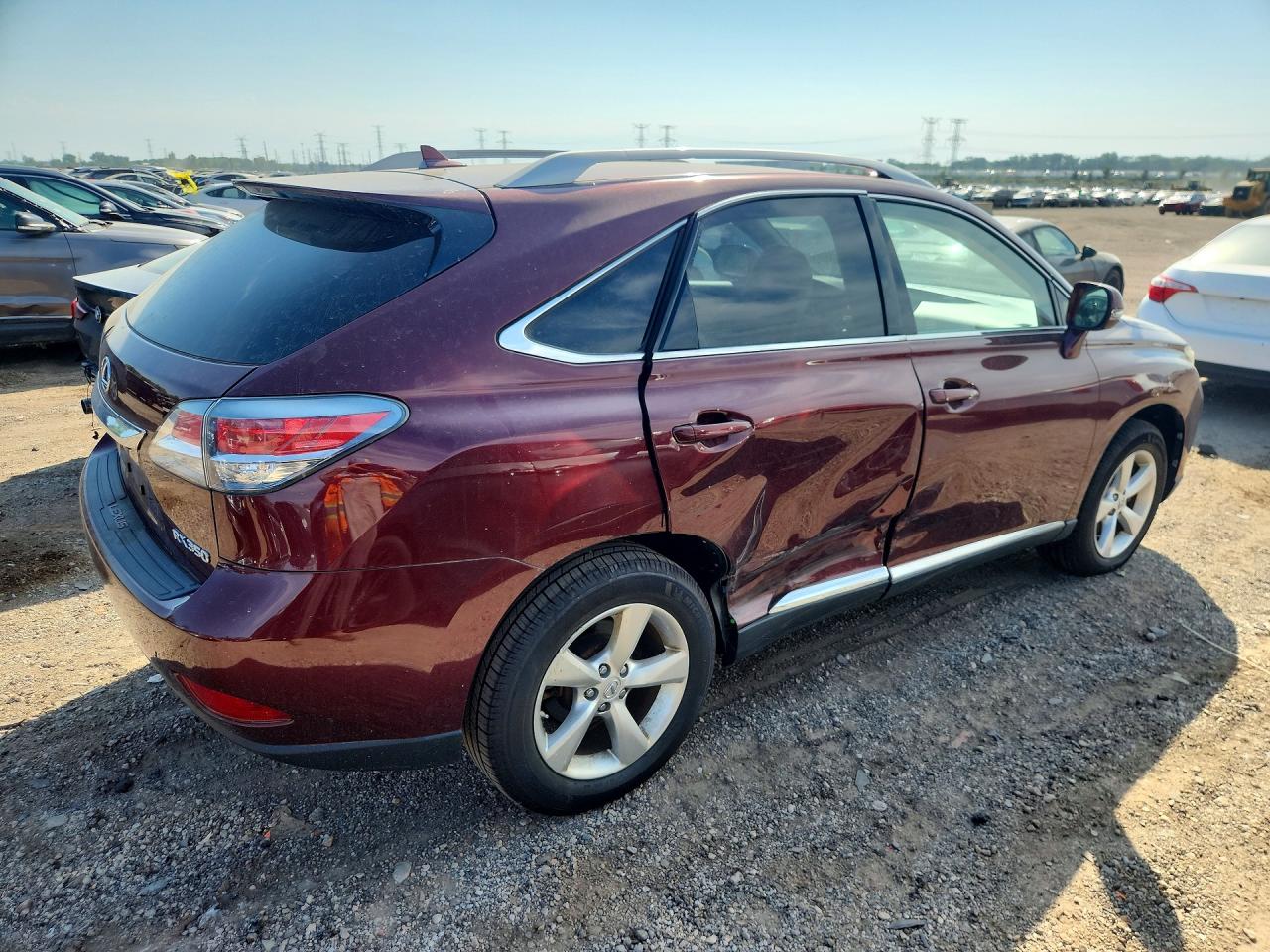 2013 Lexus Rx 350 Base Burgundy vin: JTJBK1BA7D2033440