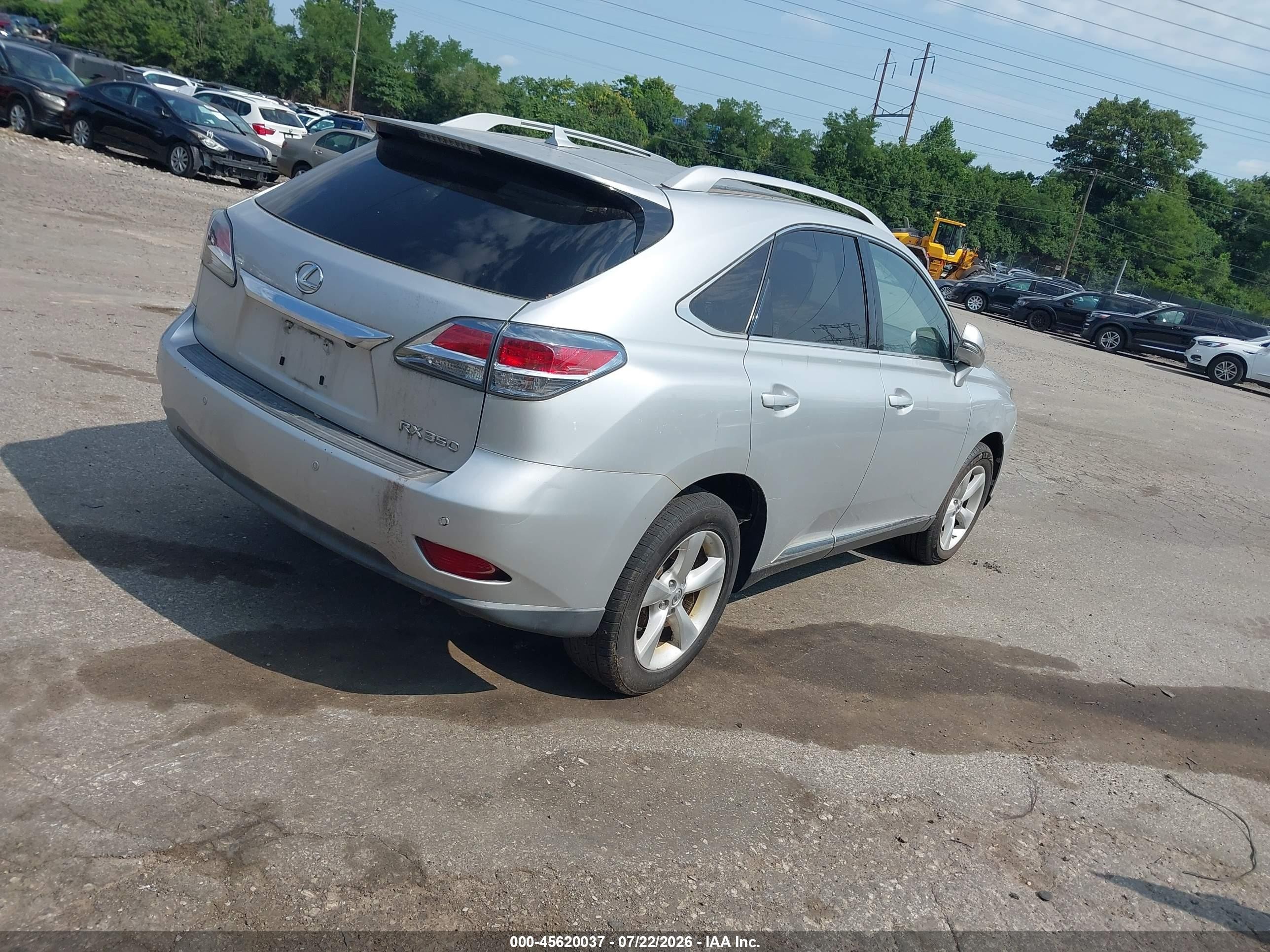 2013 Lexus Rx 350   Silver vin: JTJBK1BA7D2458849