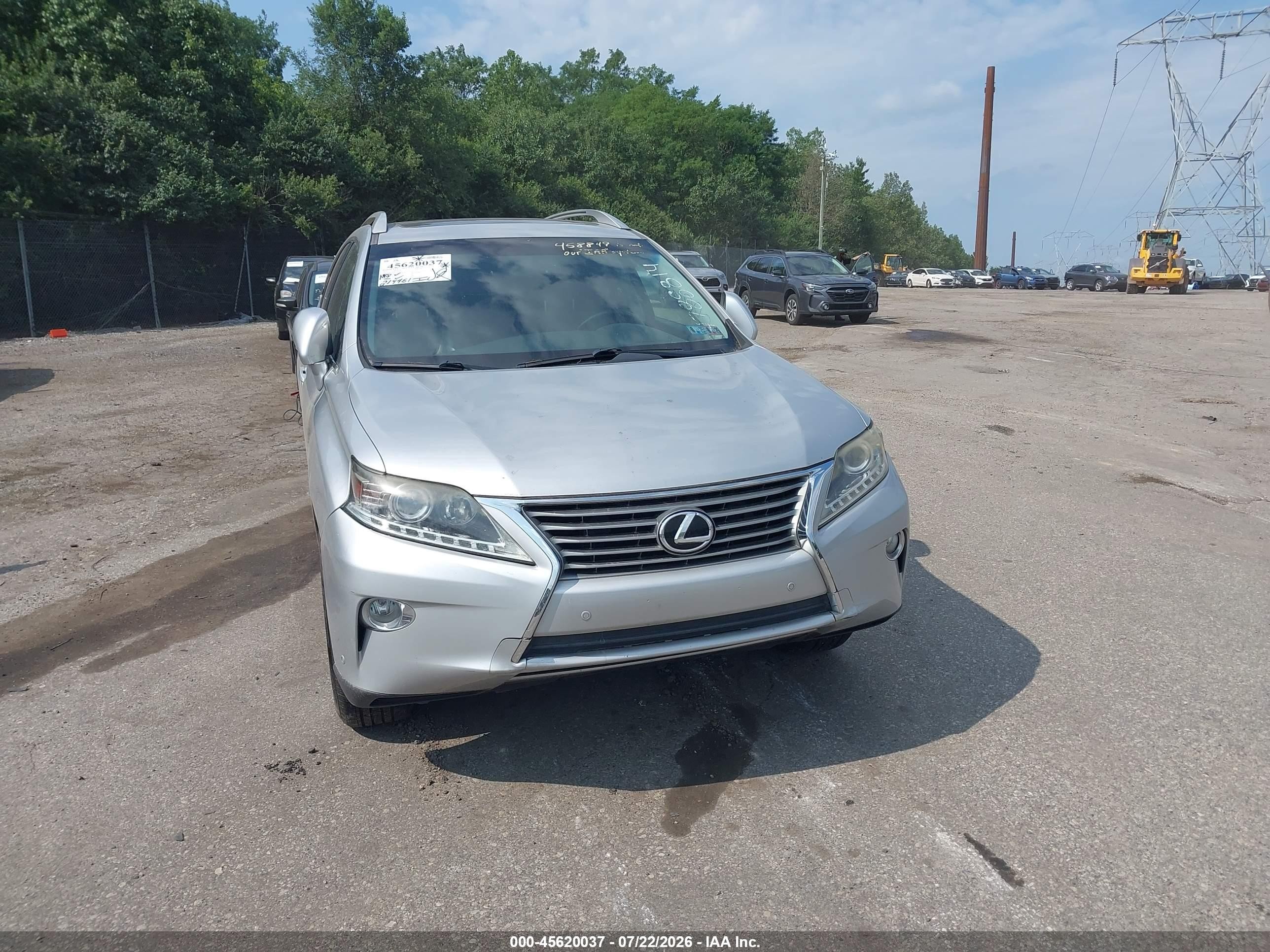 2013 Lexus Rx 350   Silver vin: JTJBK1BA7D2458849