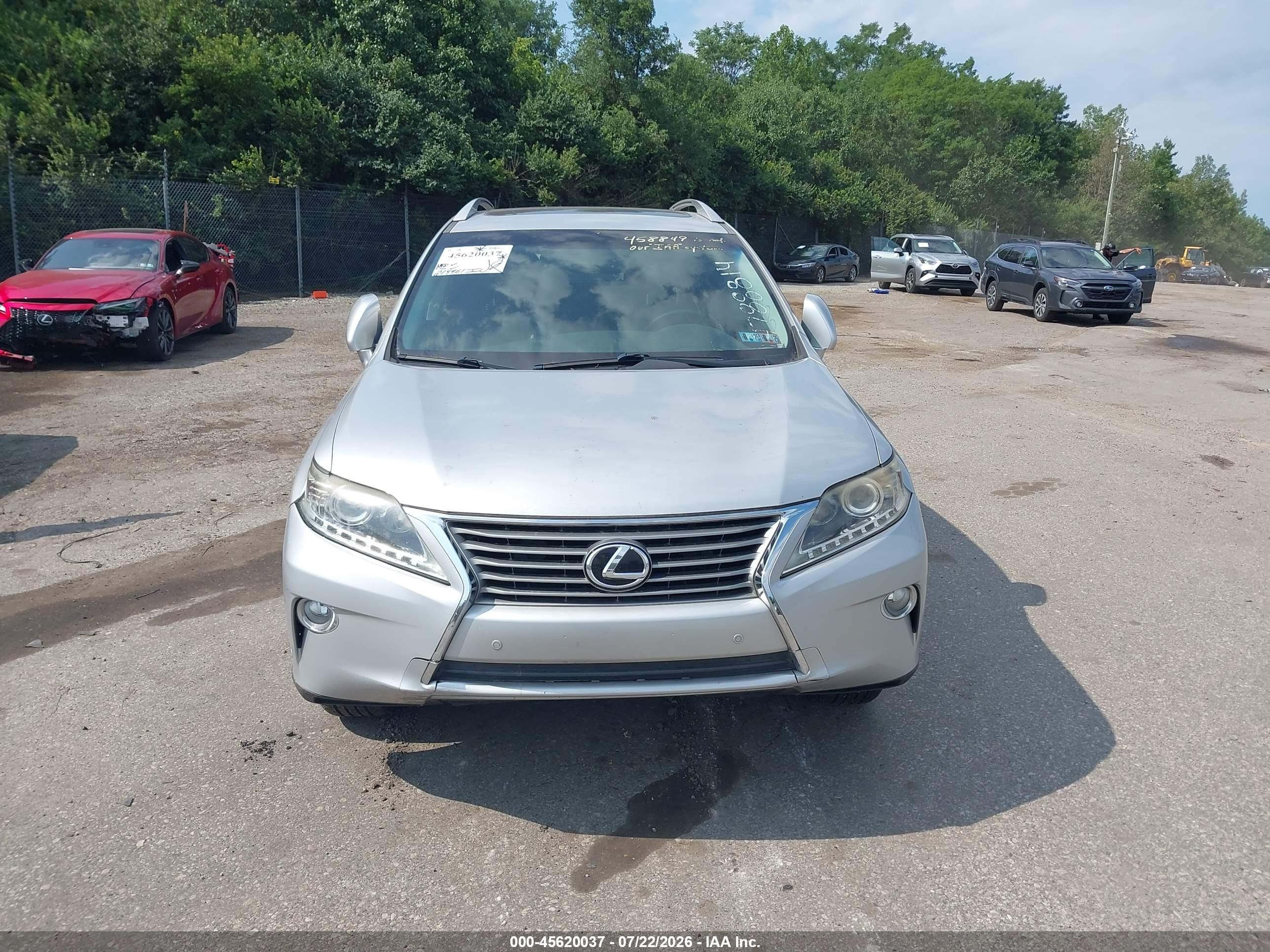 2013 Lexus Rx 350   Silver vin: JTJBK1BA7D2458849