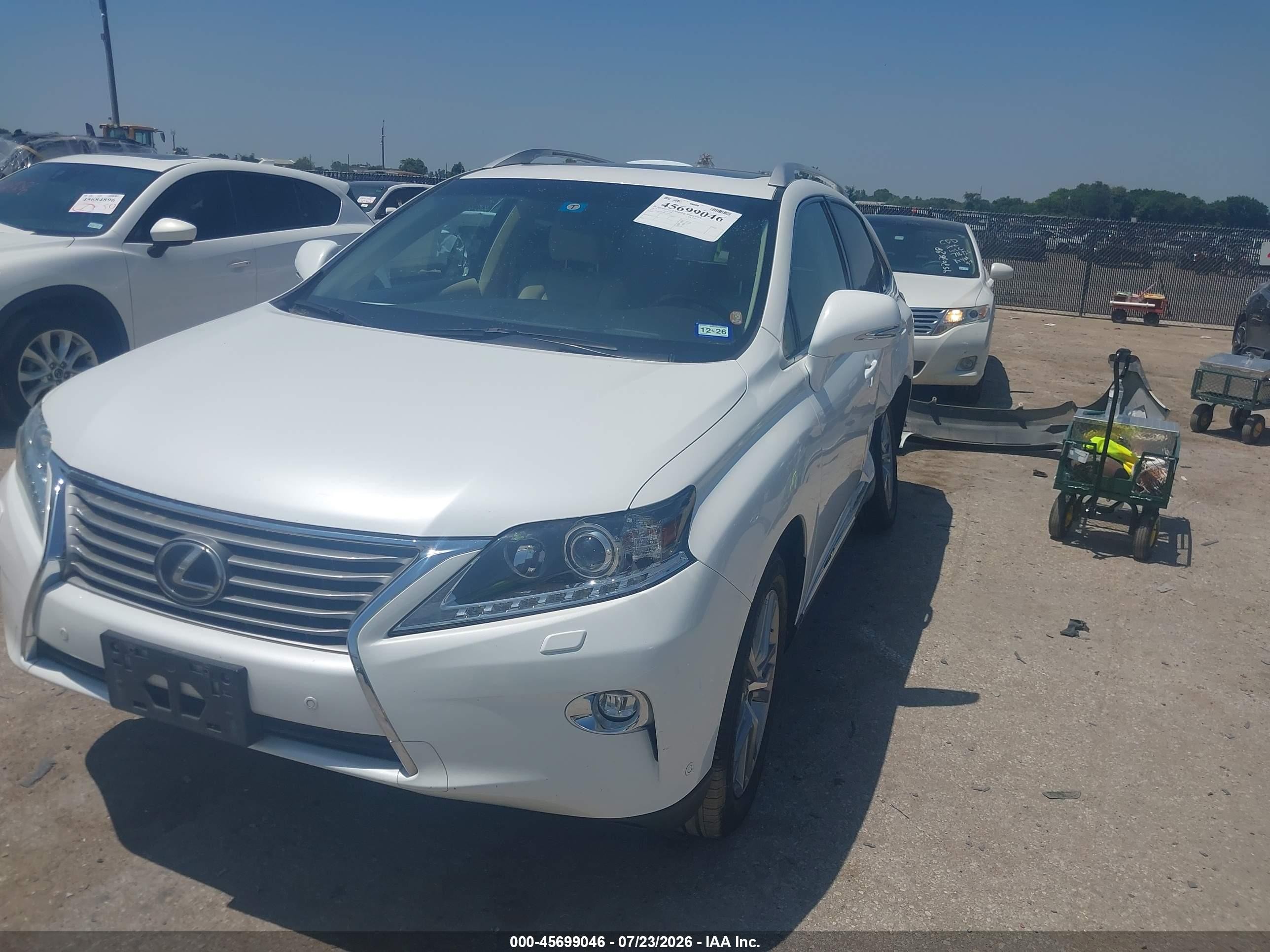 2015 Lexus Rx 350   White vin: JTJBK1BA7F2474181