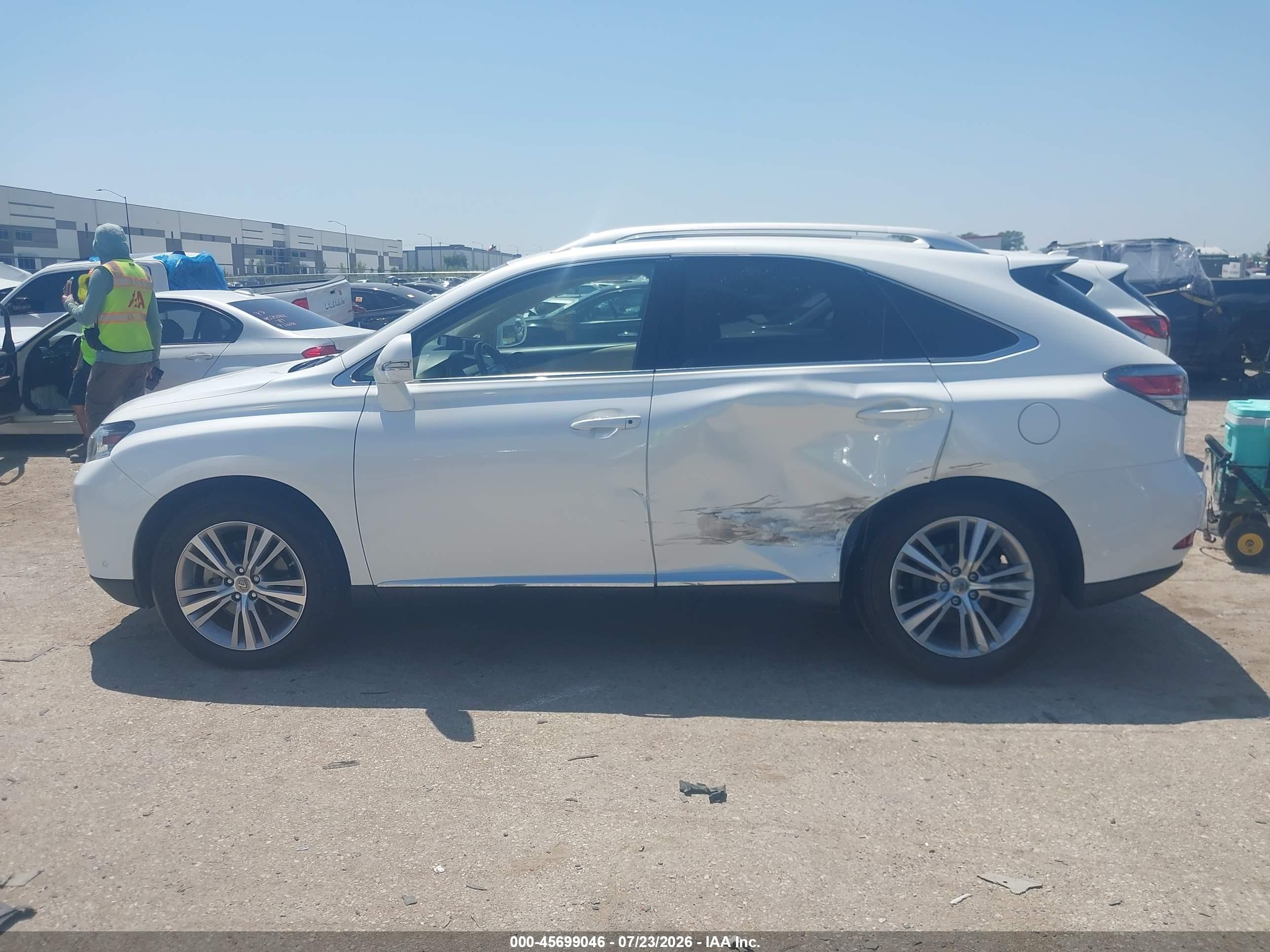 2015 Lexus Rx 350   White vin: JTJBK1BA7F2474181